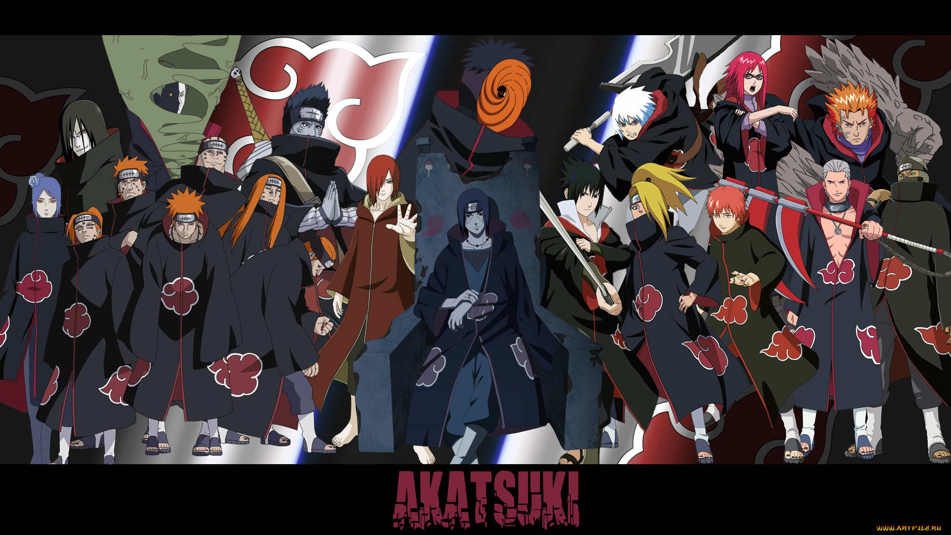 аниме, naruto, наруто, акатцки