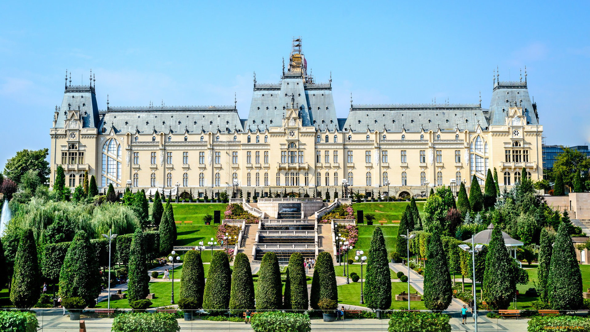 palace, of, culture, iassy, romania, города, -, дворцы, , замки, , крепости, дворец, парк