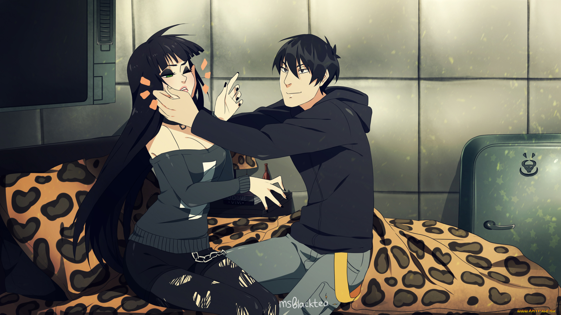 разное, арты, парень, аниме, девушка, арт