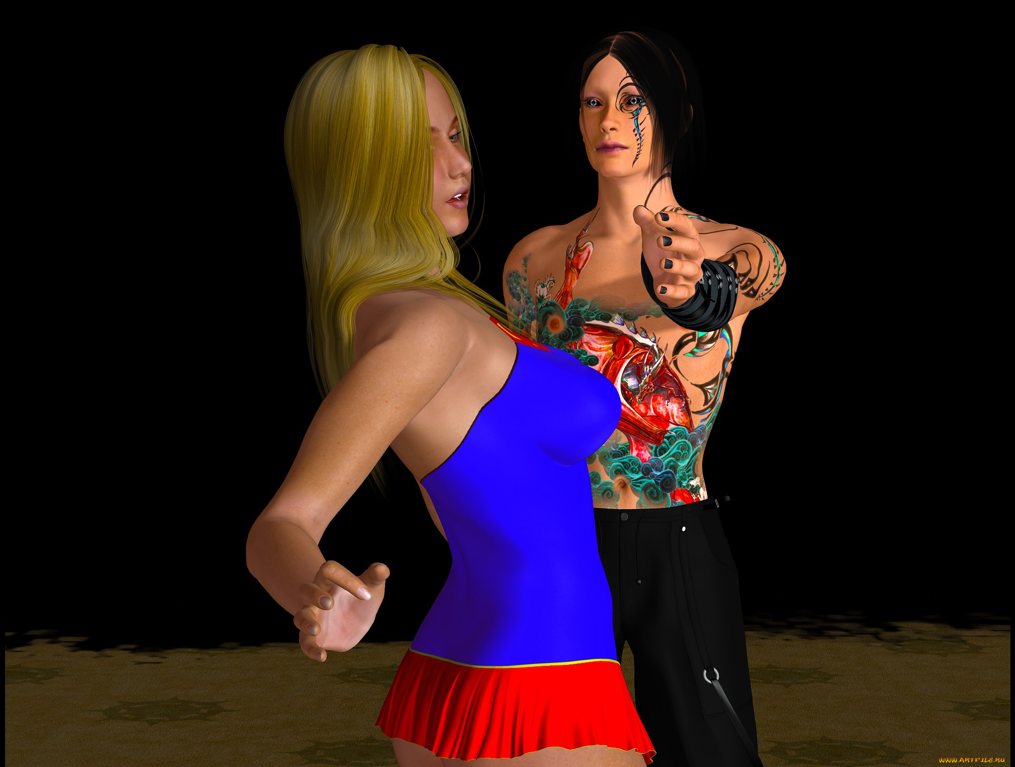 lordsnot, 3д, графика, фантазия, , fantasy, фон, тату, взгляд, девушки