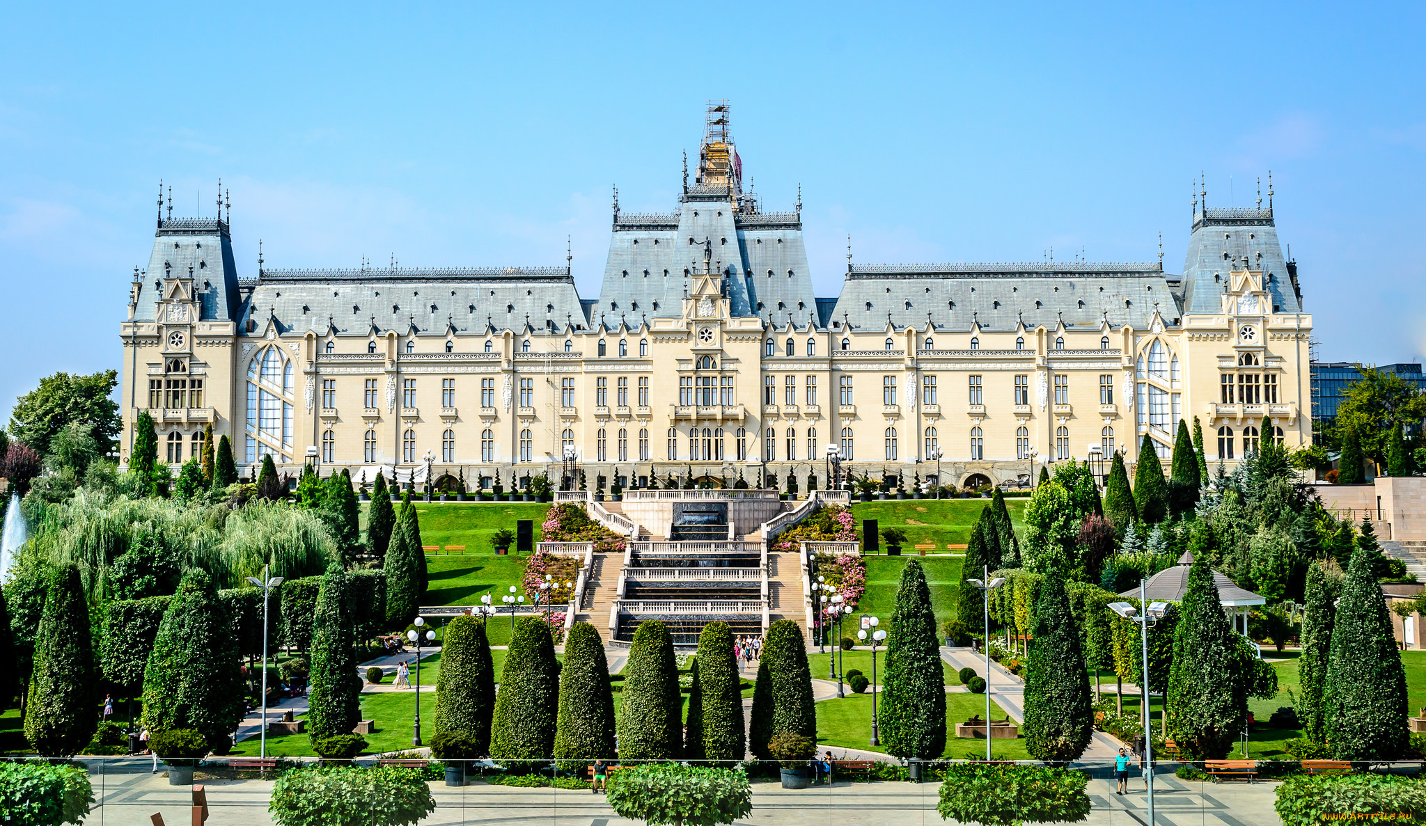 palace, of, culture, iassy, romania, города, -, дворцы, , замки, , крепости, дворец, парк