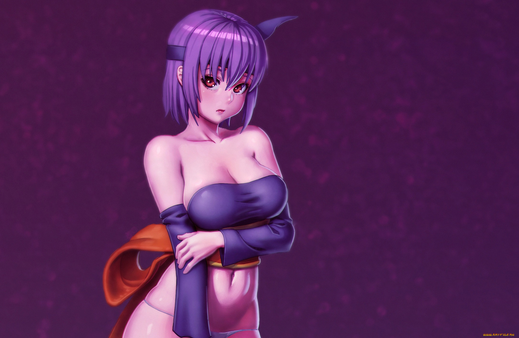 аниме, dead, or, alive, dead, or, alive, art, ayane, грудь, эротика, девушка