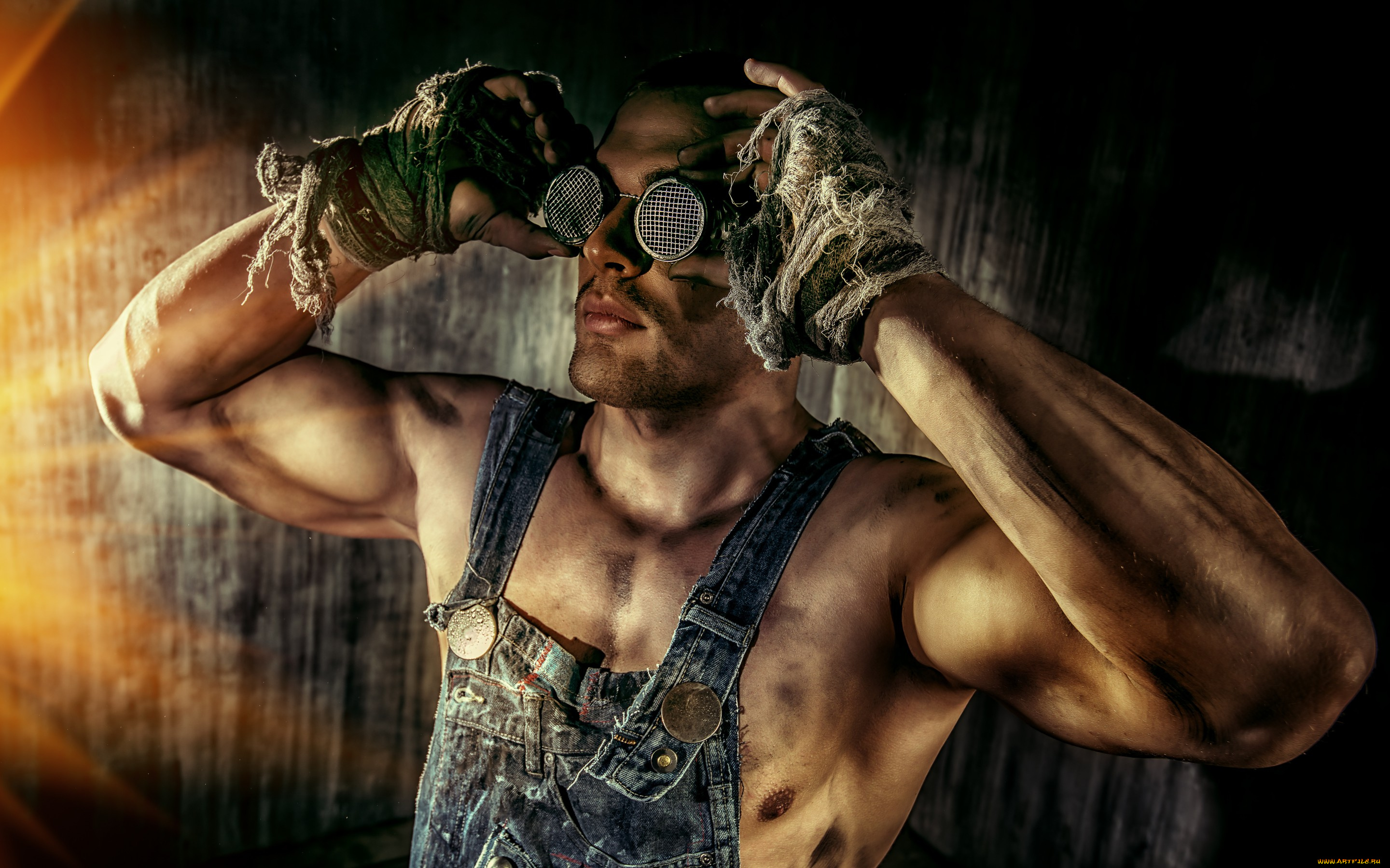 мужчины, -, unsort, очки, руки, работяга, чумазый, парень