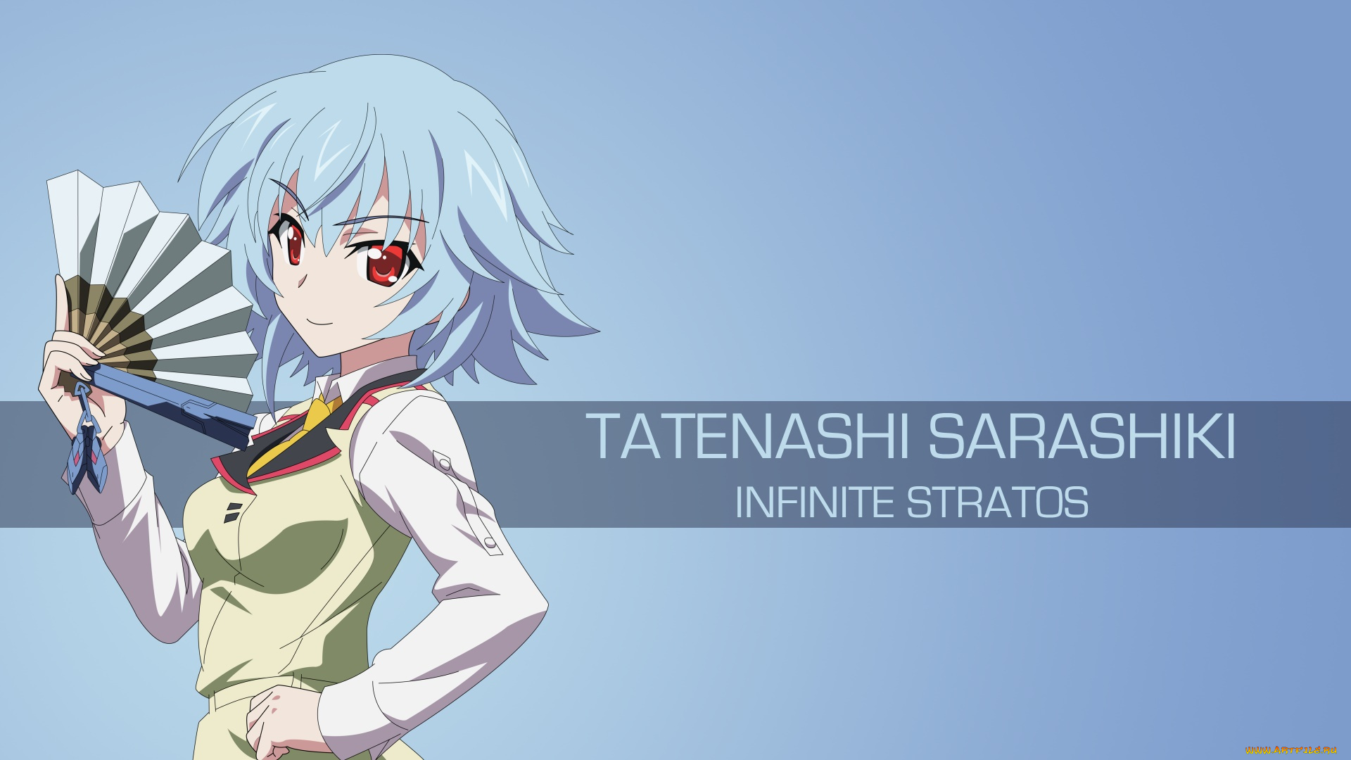 аниме, infinite, stratos, фон, взгляд, девушка