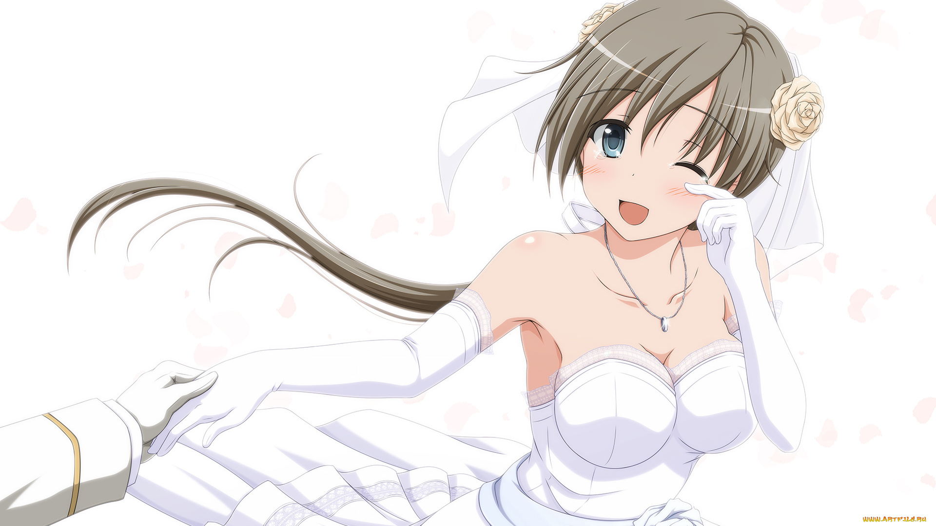 аниме, kantai, collection, девушка, взгляд, фон