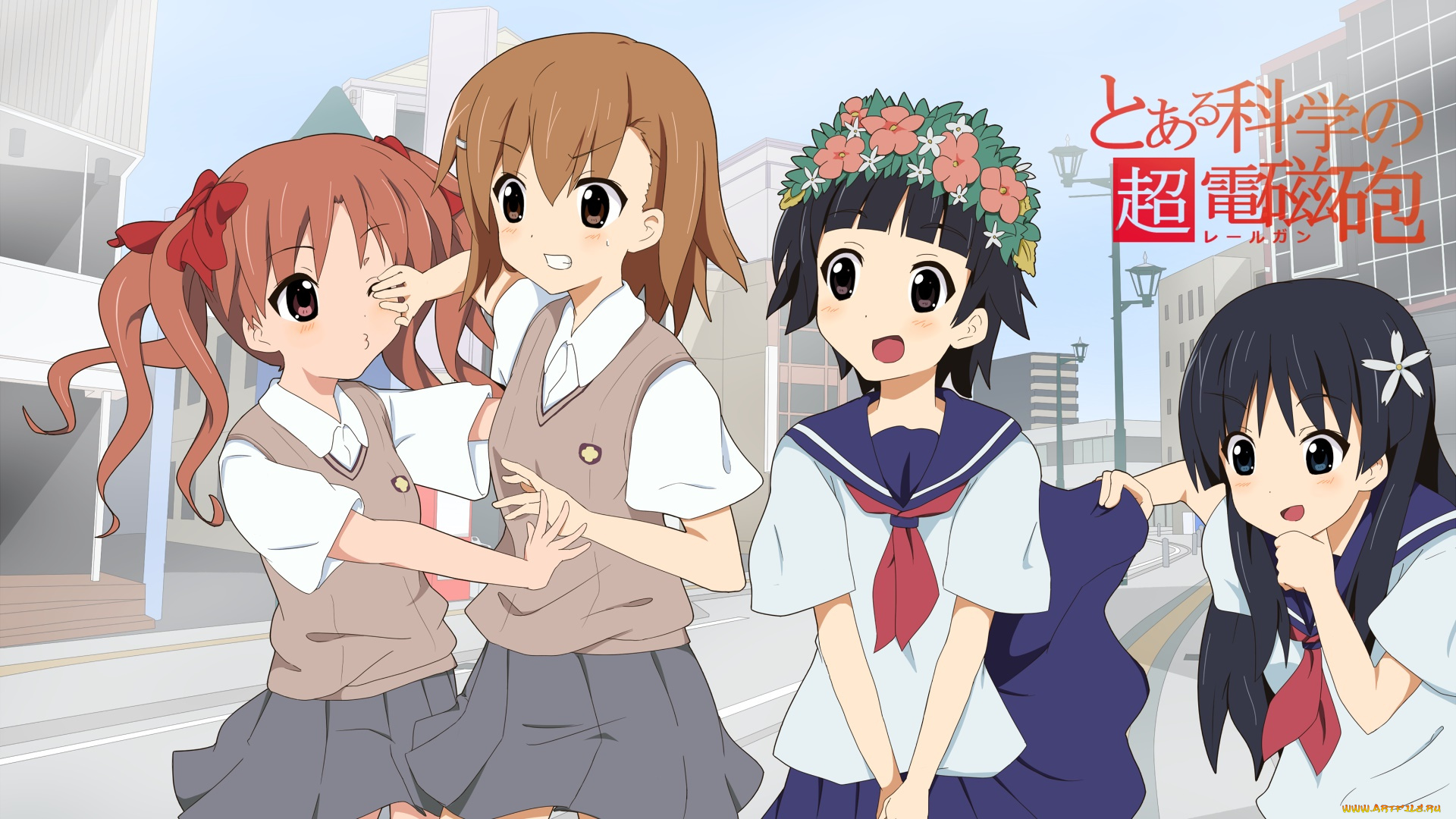 аниме, toaru, majutsu, no, index, взгляд, фон, девушки