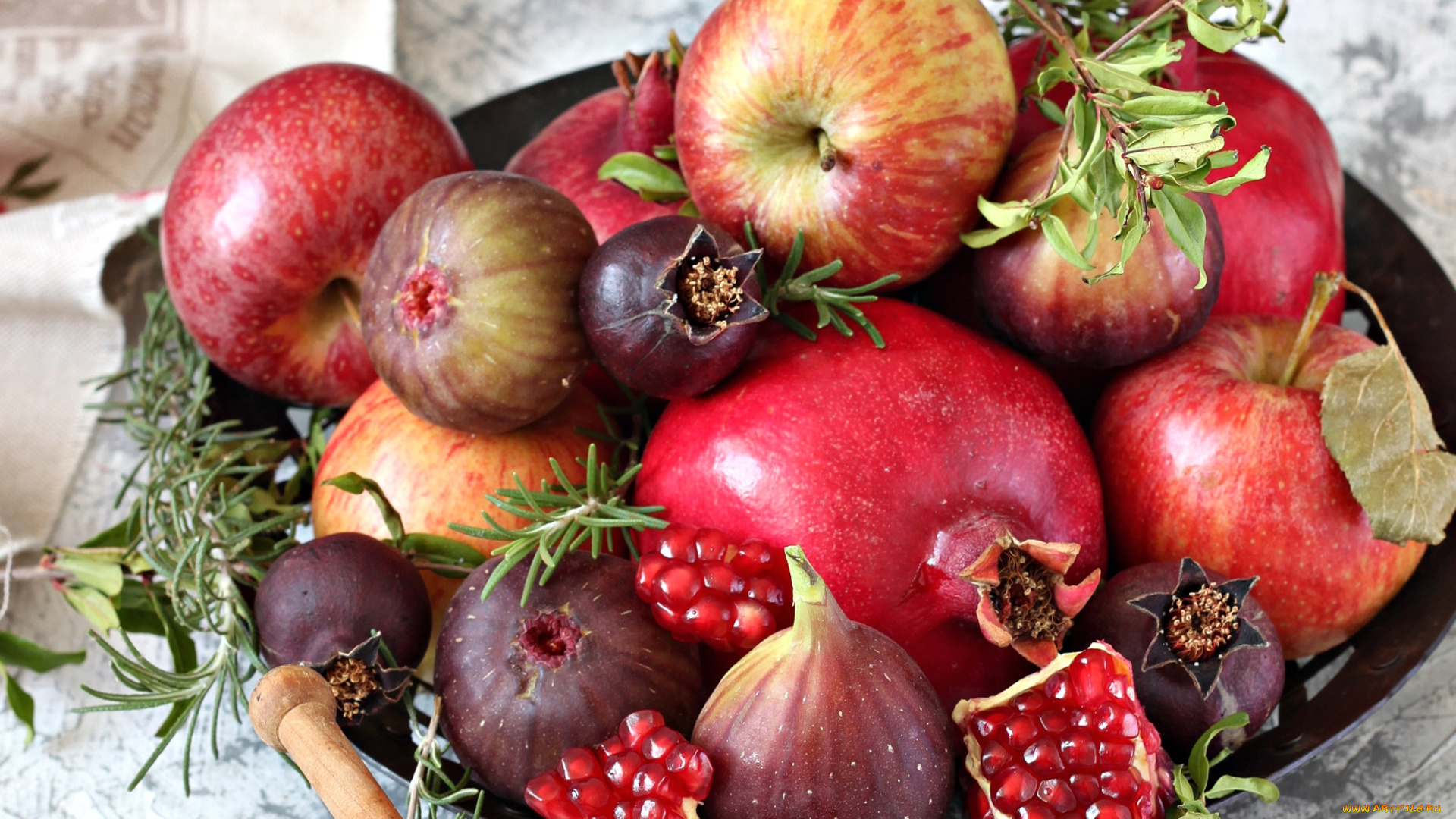 еда, фрукты, , ягоды, яблоки, гранат, инжир