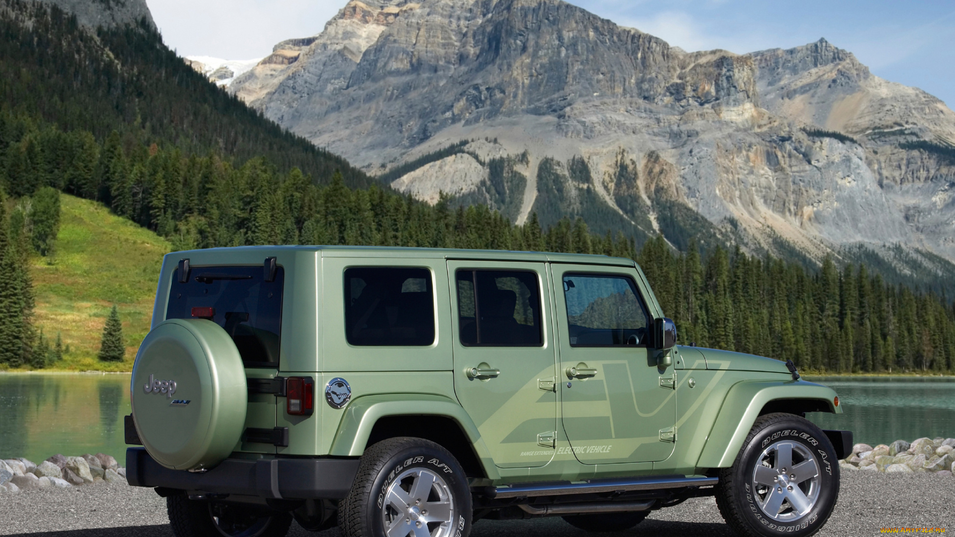 jeep, wrangler, unlimited, ev, concept, 2009, автомобили, jeep, 2009, unlimited, concept, ev, wrangler