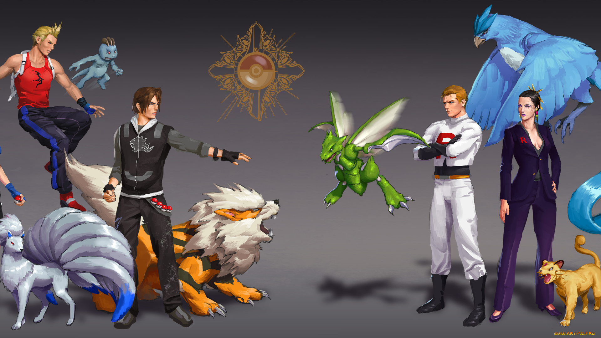 видео, игры, final, fantasy, viii, мужчина, существо, девушка, фон