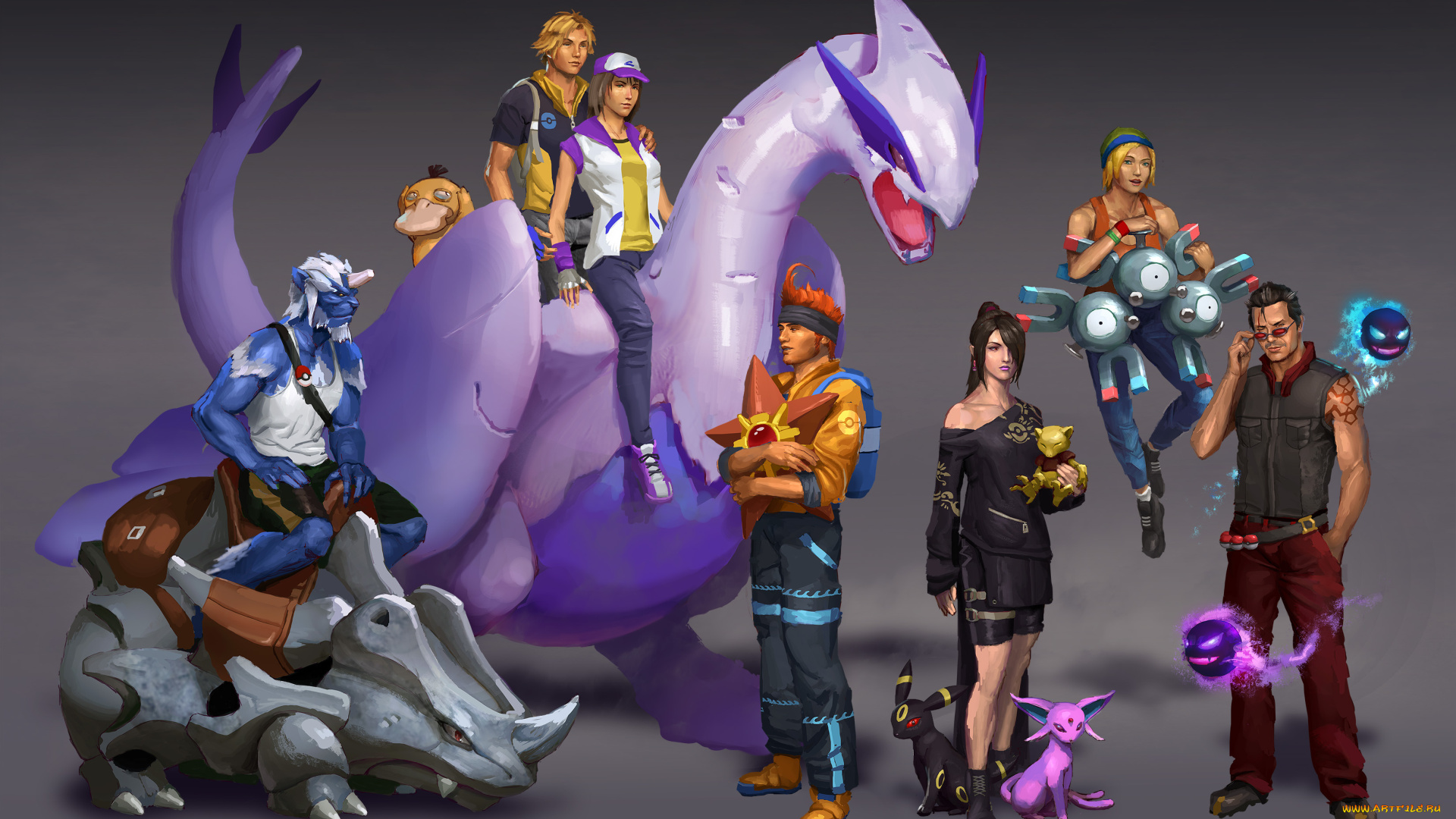 видео, игры, final, fantasy, x, фон, существо, мужчина, девушка