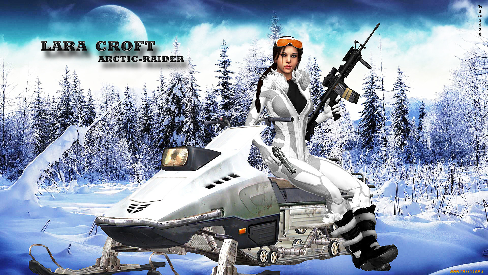 видео, игры, tomb, raider, , legend, комбинезон, автомат, взгляд, фон, девушка