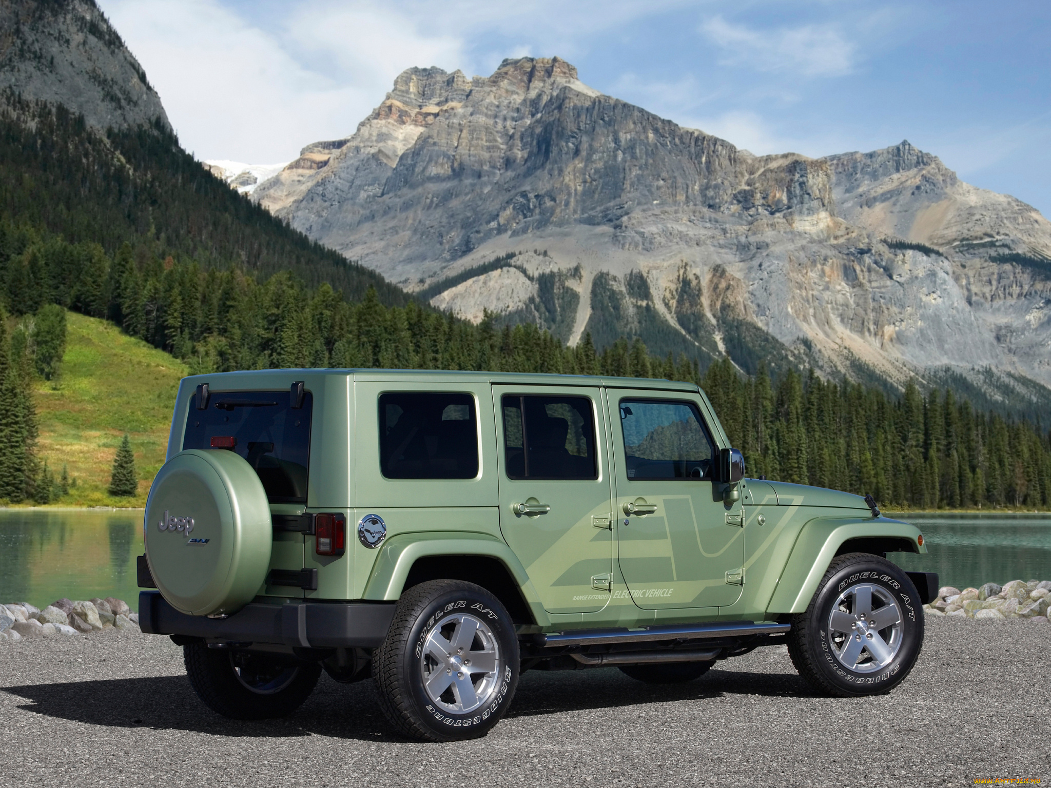 jeep, wrangler, unlimited, ev, concept, 2009, автомобили, jeep, 2009, unlimited, concept, ev, wrangler