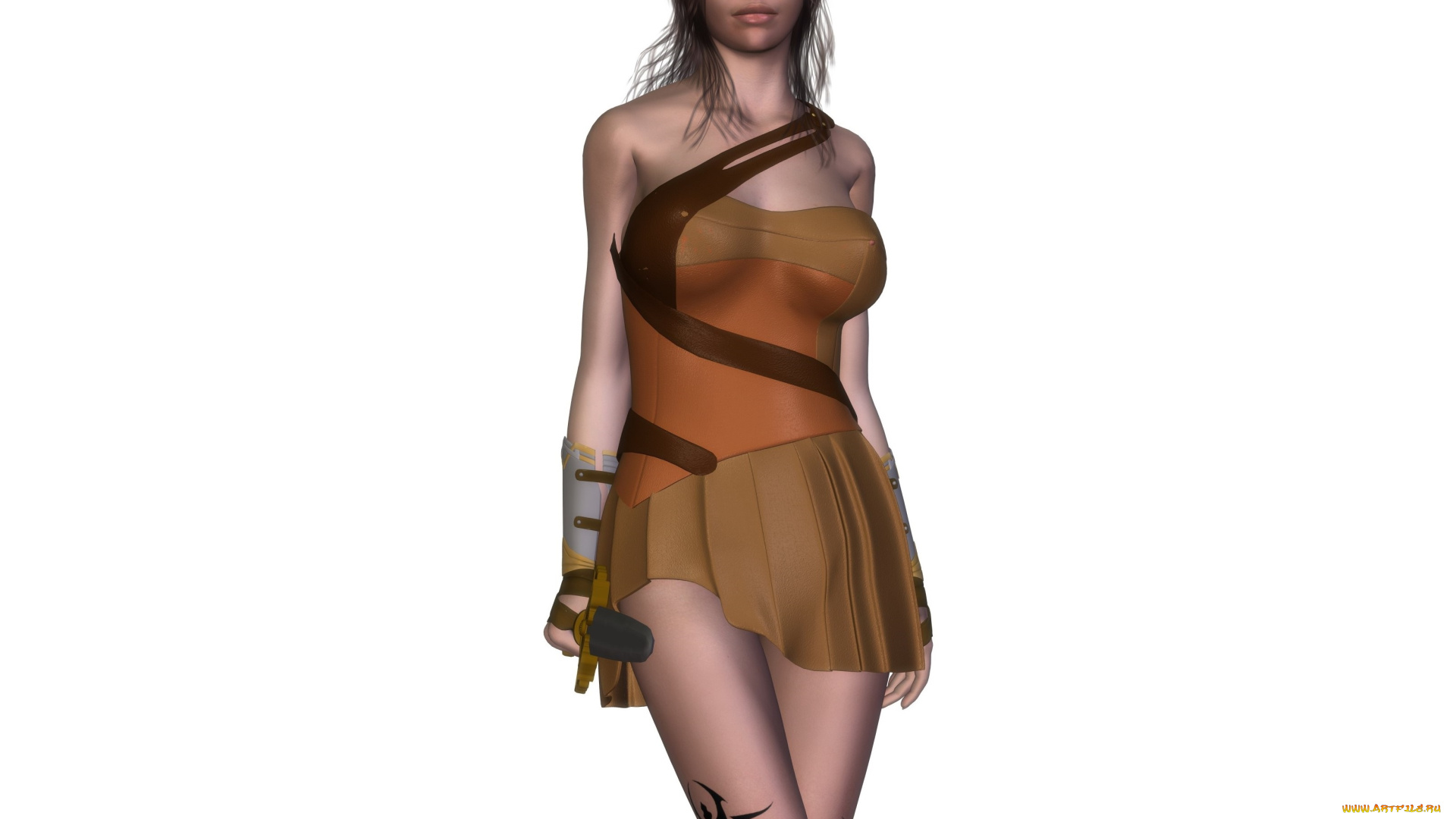 3д, графика, фантазия, , fantasy, фон, девушка, взгляд