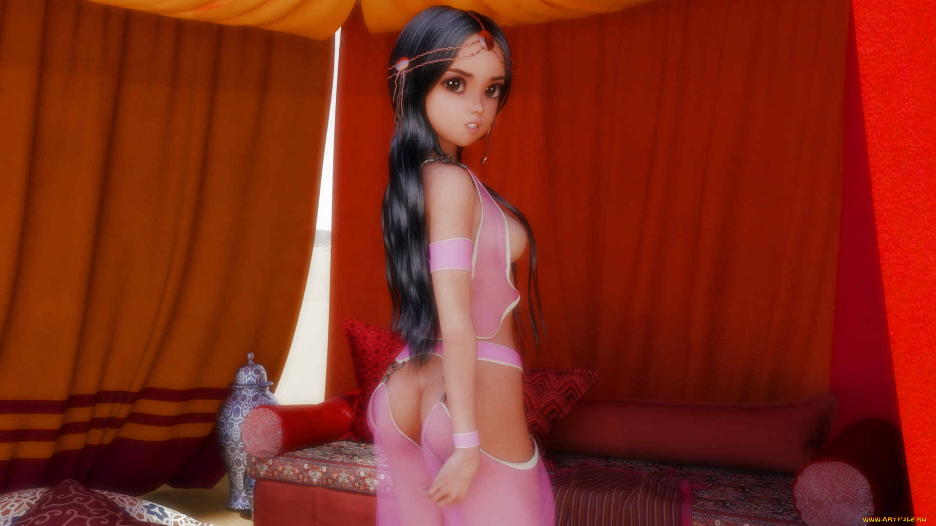 3д, графика, люди, , people, фон, взгляд, девушка