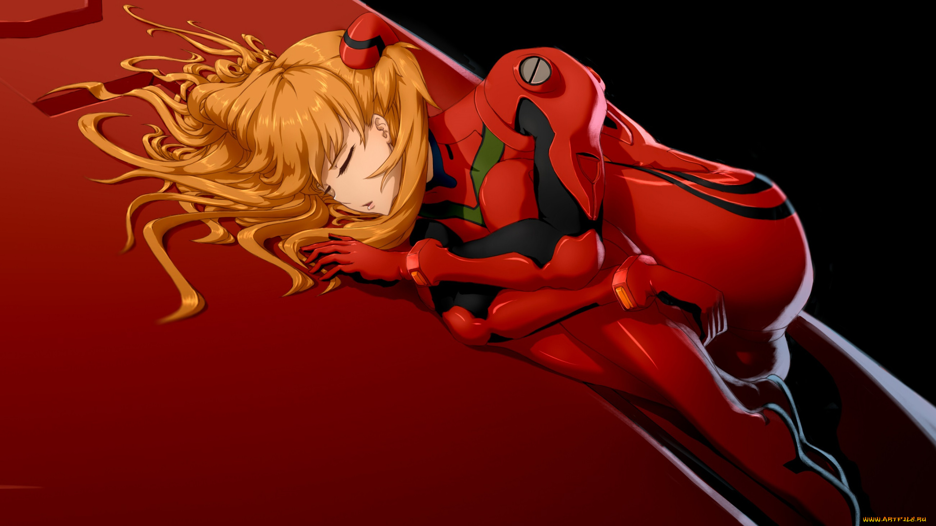 аниме, evangelion, soryu, asuka, langley
