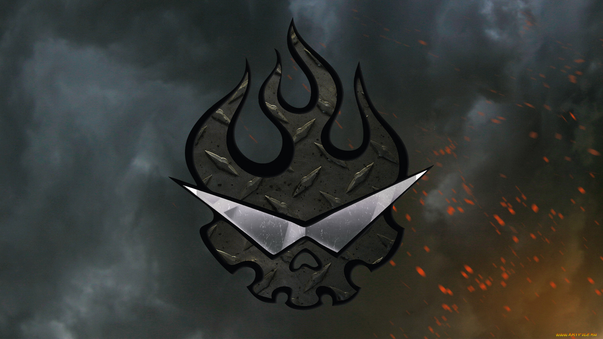 аниме, tengen, toppa, gurren-lagann, череп