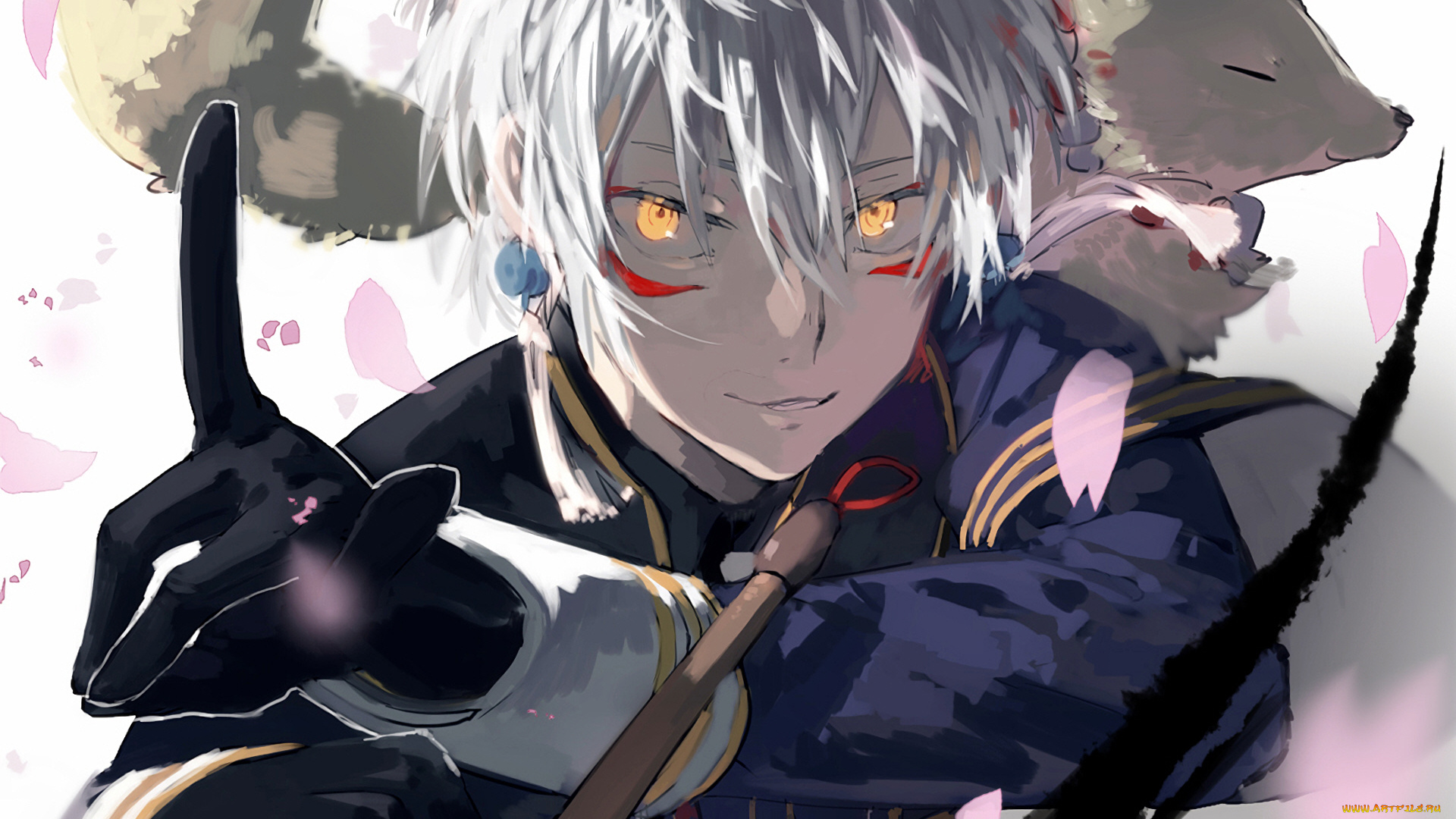 аниме, touken, ranbu, танец, мечей