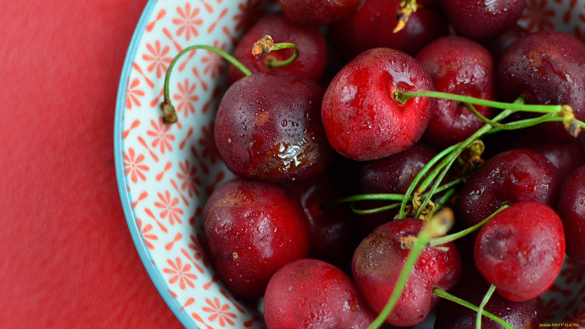 еда, вишня, , черешня, макро, ягоды