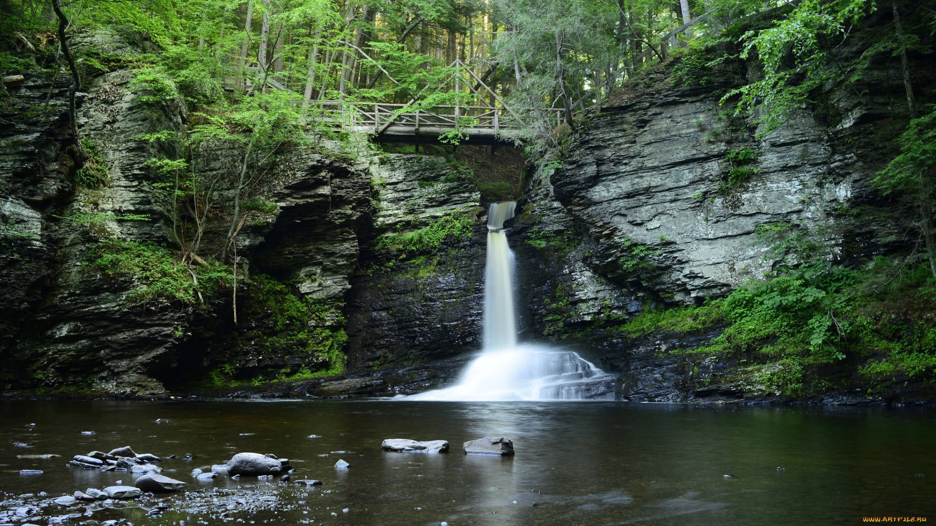 природа, водопады, простор