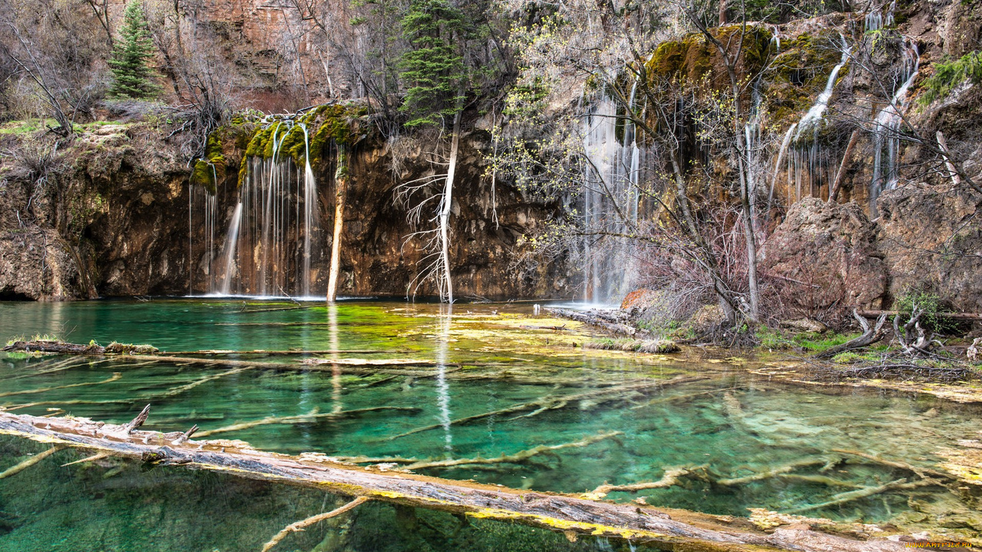 природа, водопады, простор