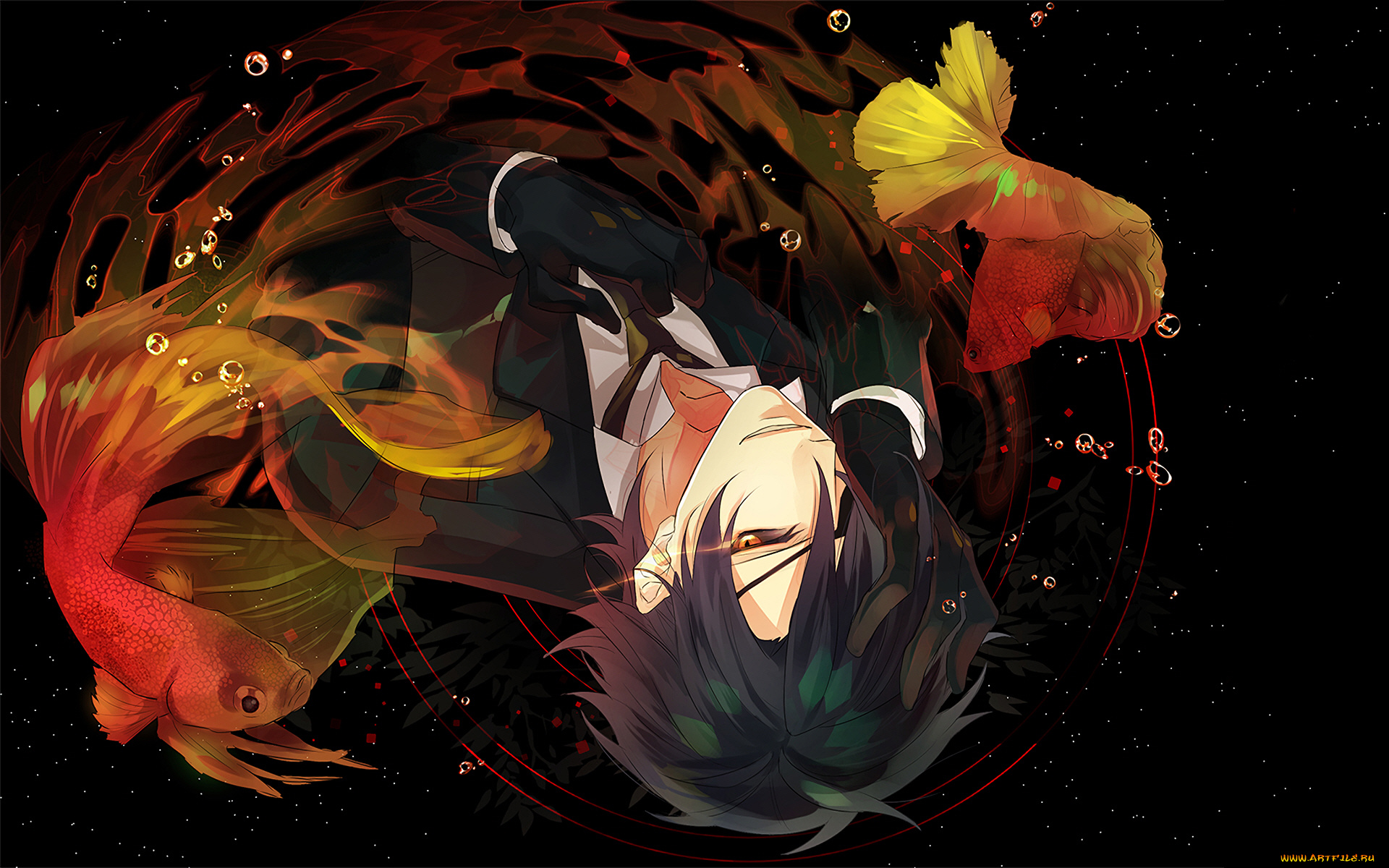 аниме, touken, ranbu, танец, мечей