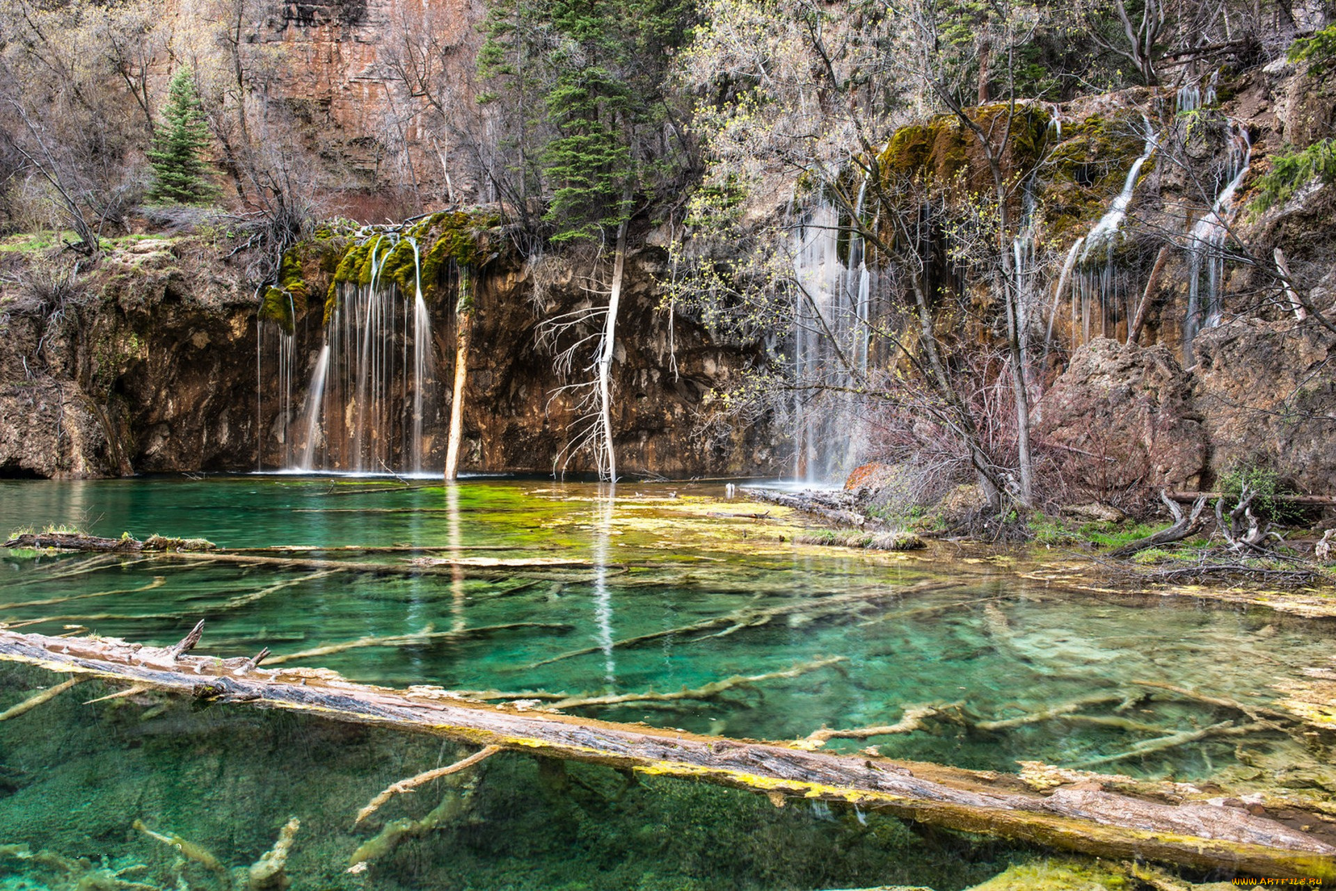 природа, водопады, простор