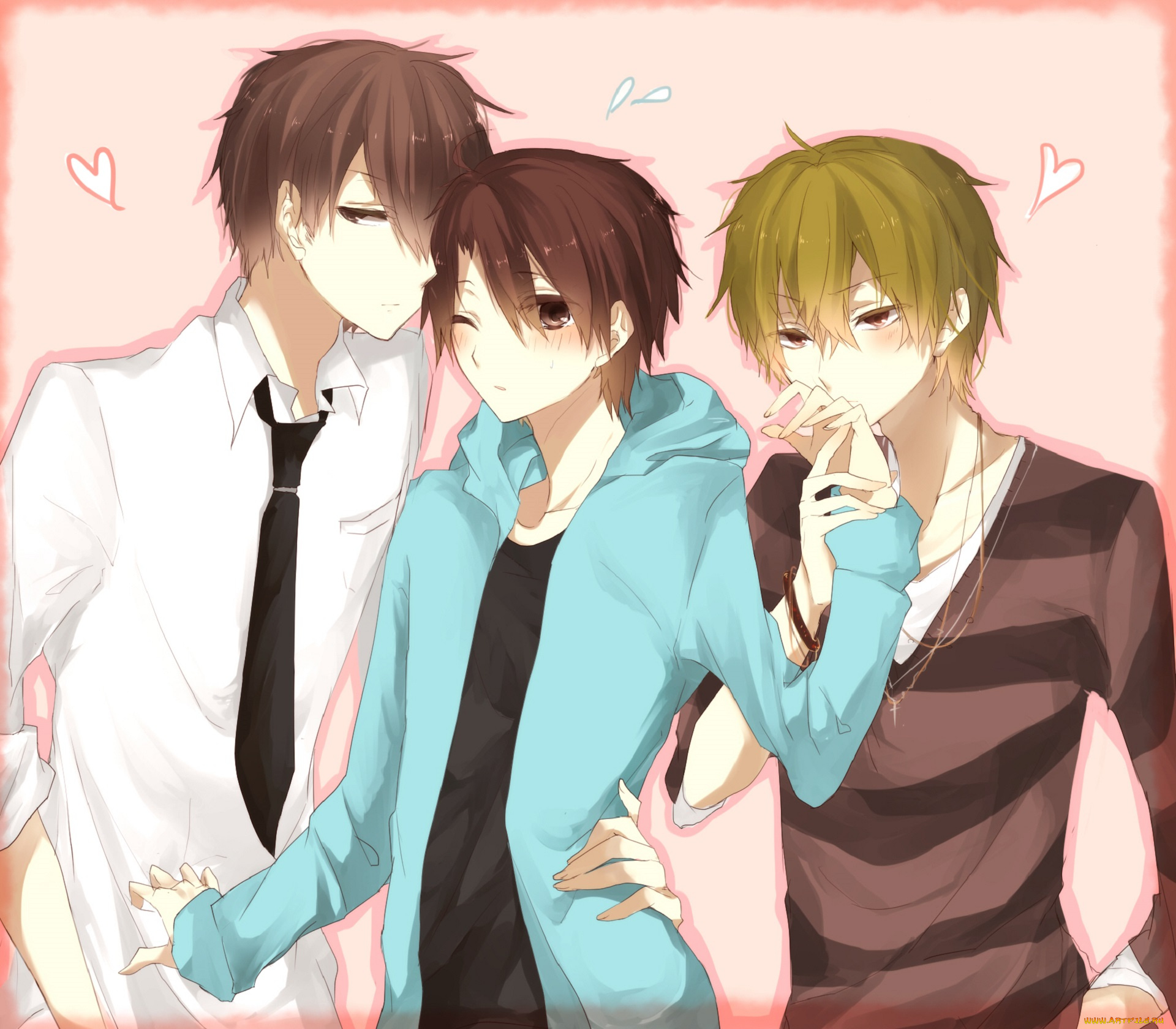 аниме, sekai, ichi, hatsukoi, парни