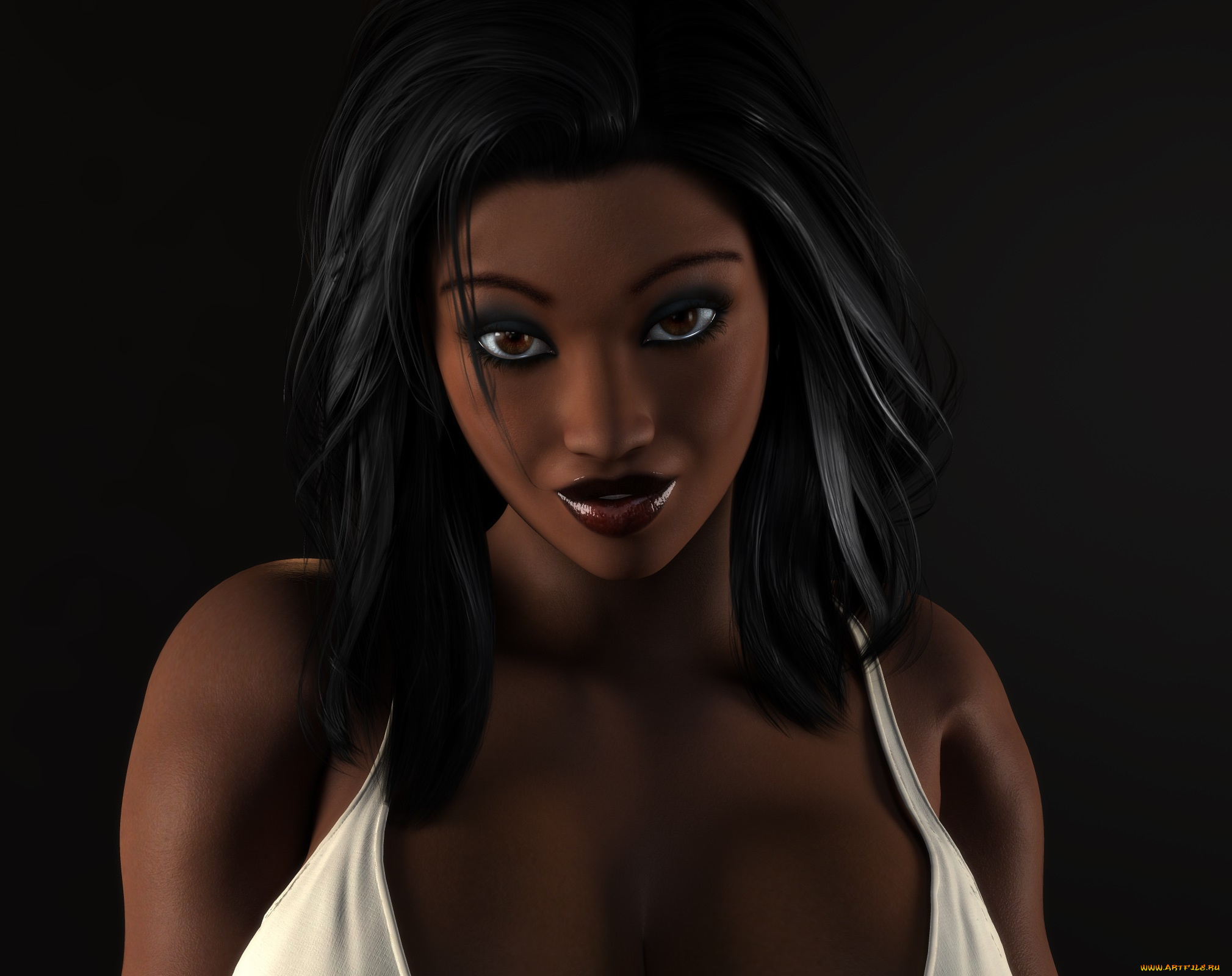3д, графика, портрет, , portraits, взгляд, девушка, фон