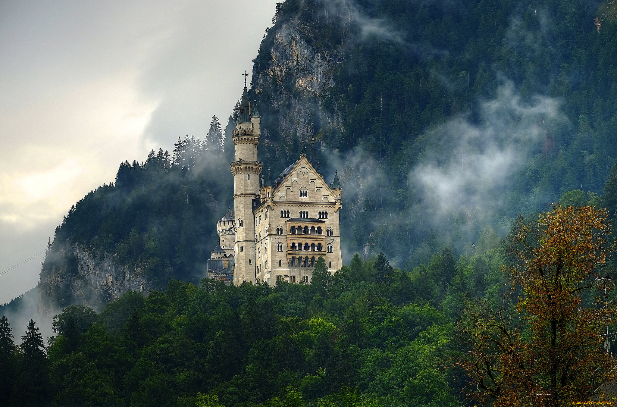 neuschwanstein, -, bavarian, fairytale, города, замок, нойшванштайн, , германия, замок, горы