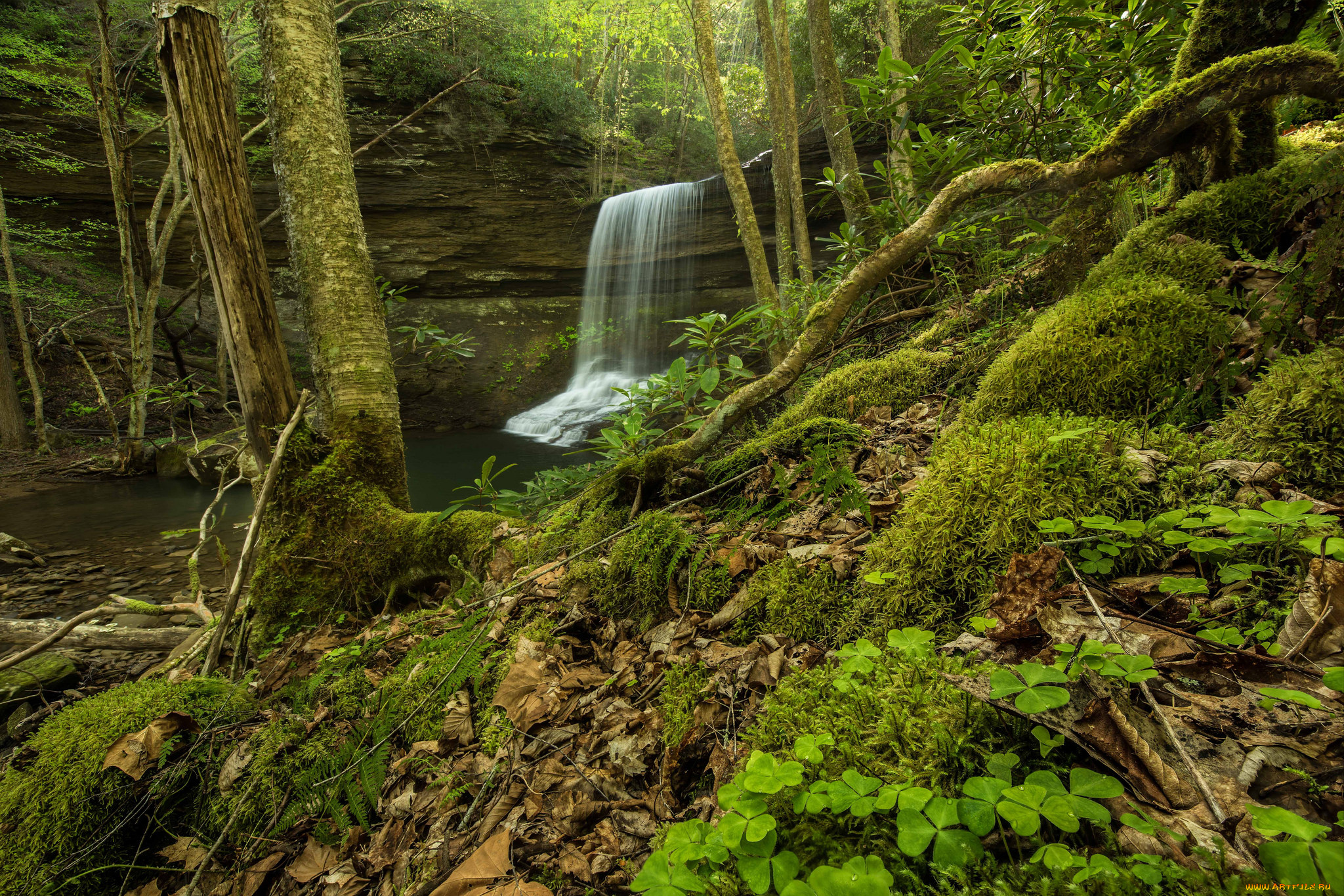 природа, водопады, простор