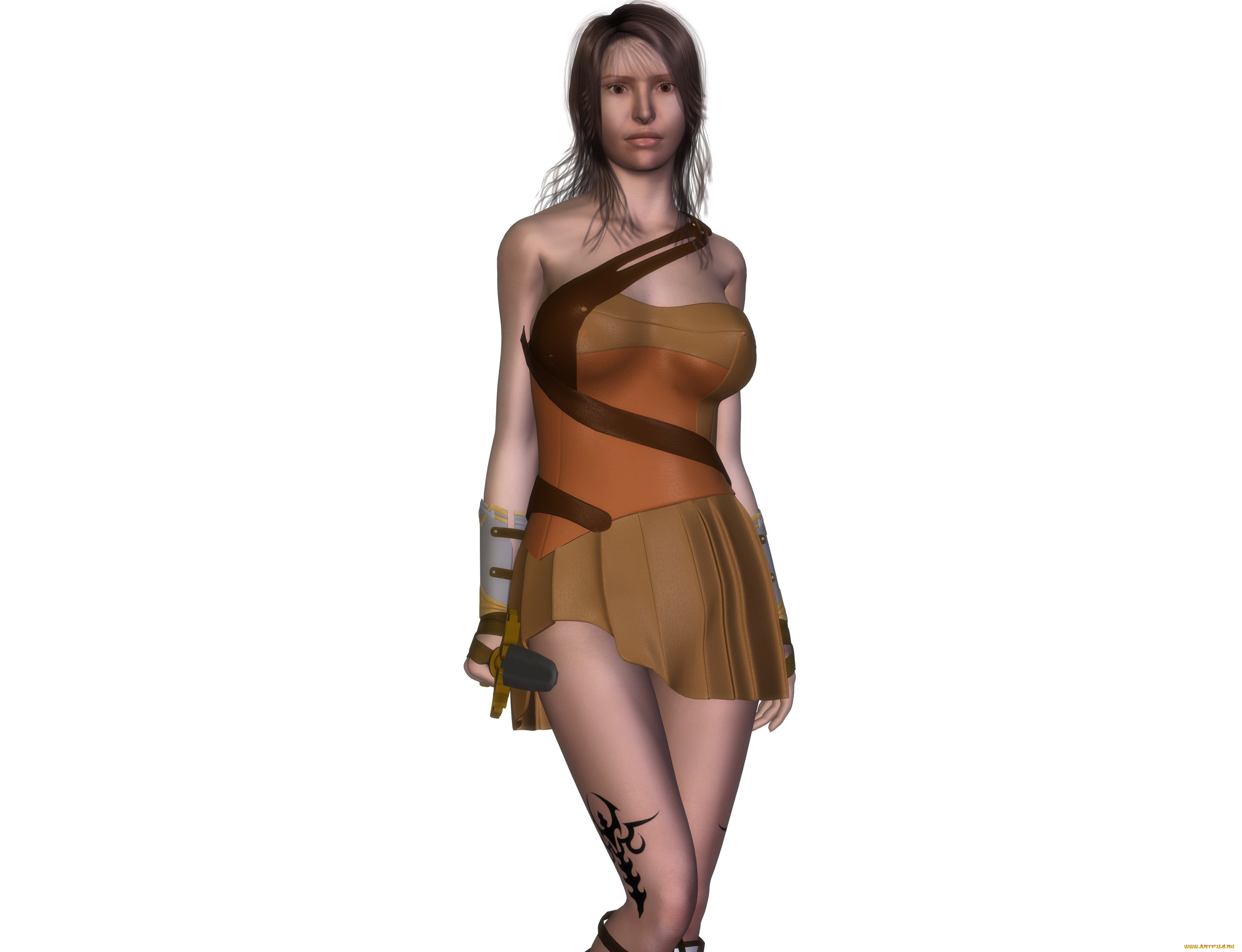 3д, графика, фантазия, , fantasy, фон, девушка, взгляд