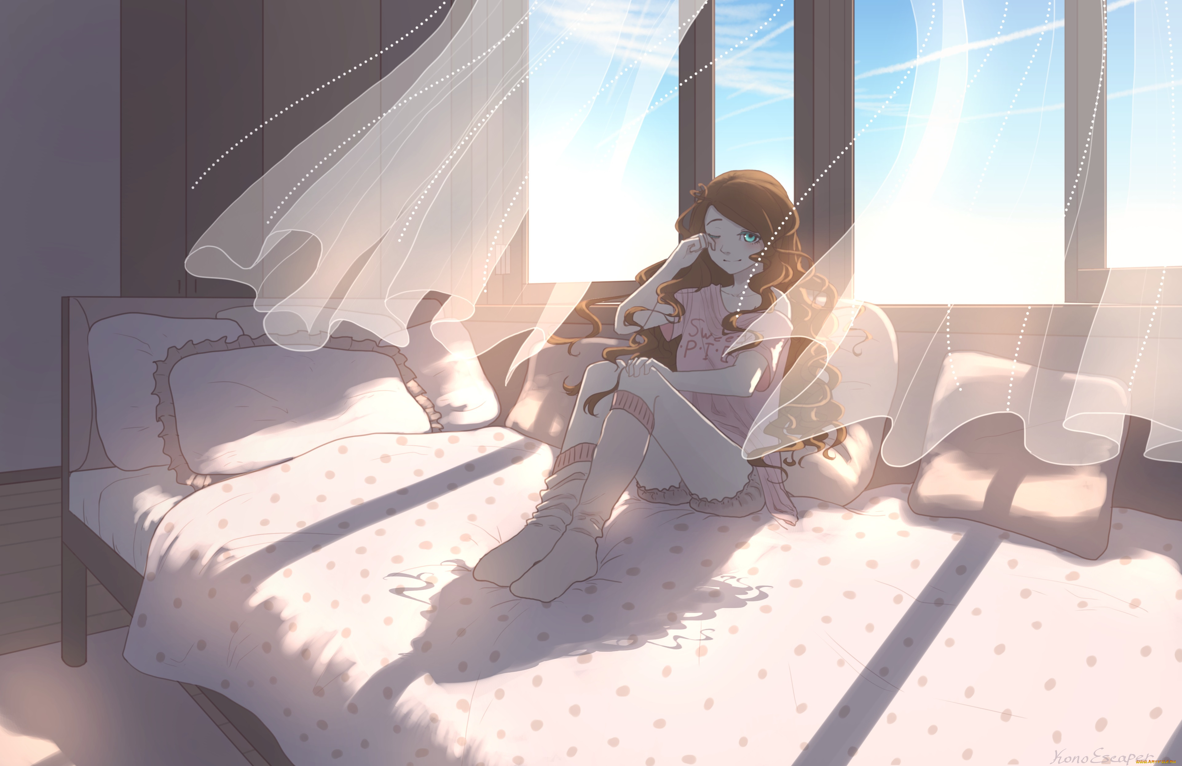 аниме, город, , здания, , интерьер, konoescaper