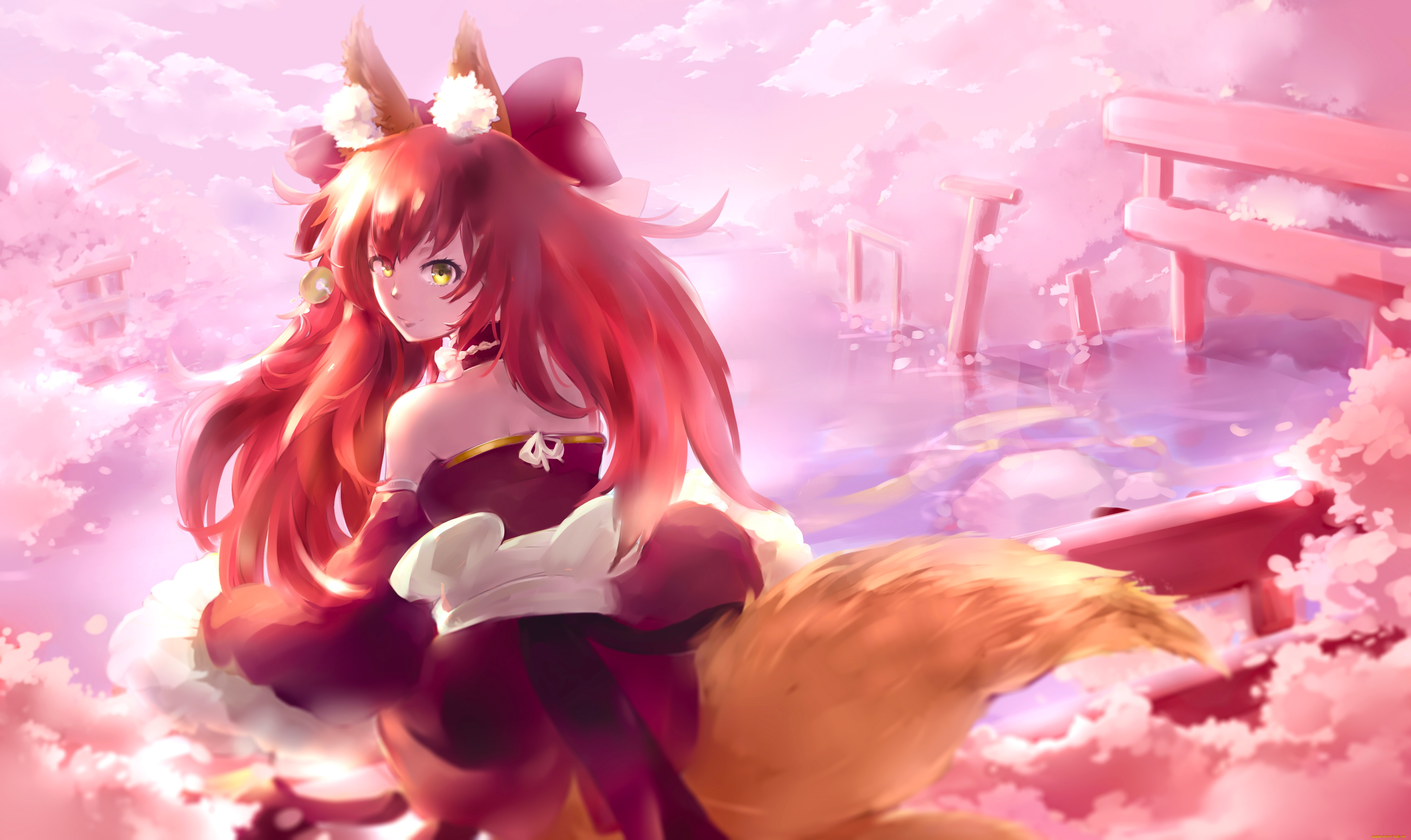 аниме, fate, stay, night, tamamo, no, mae