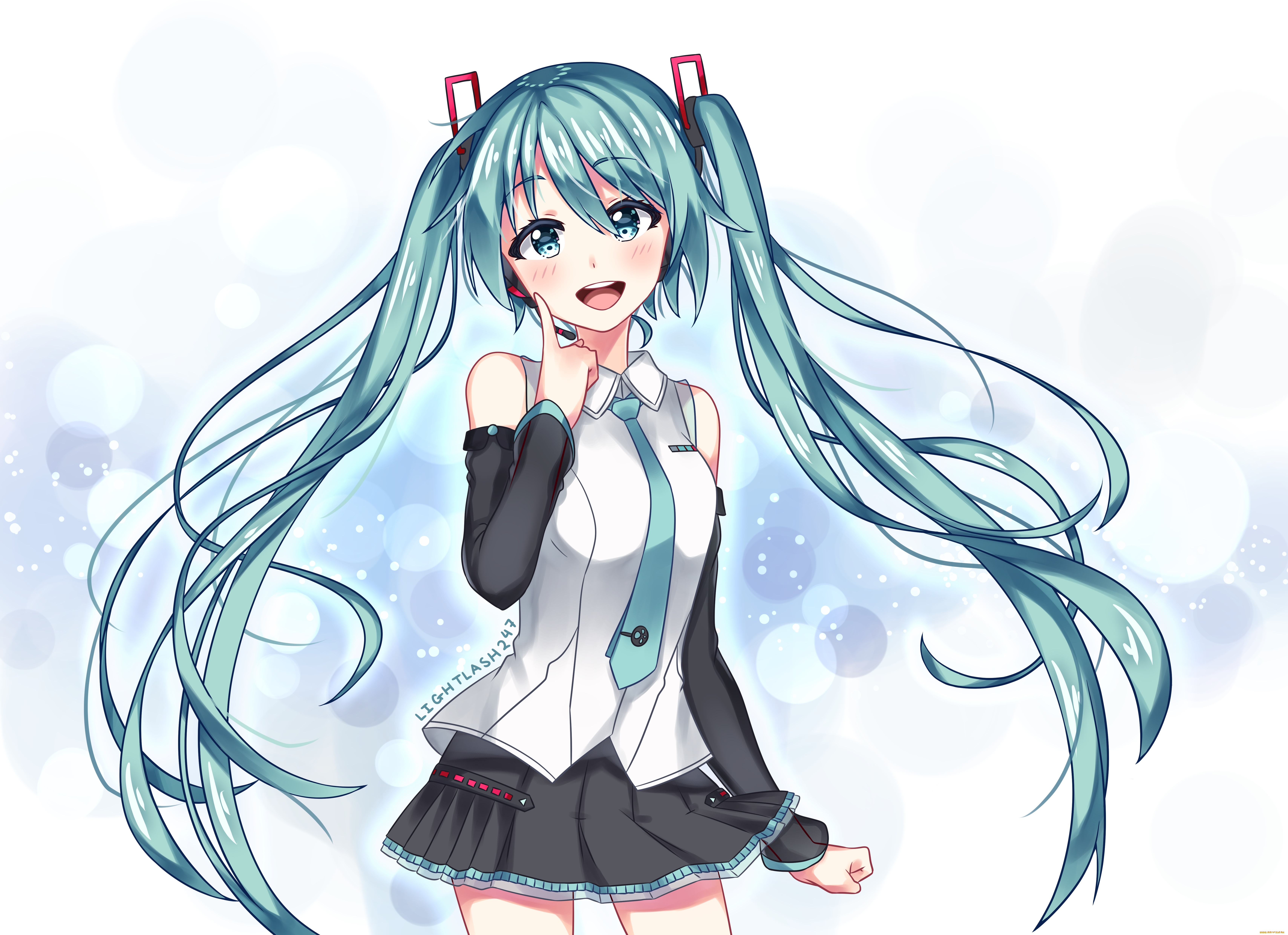 аниме, vocaloid, hatsune, miku