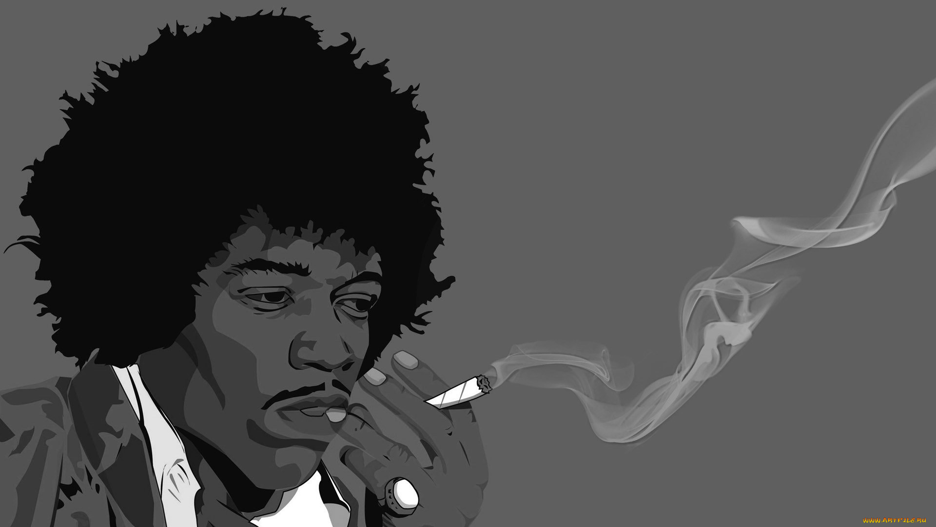 -jimi-hendrix, музыка, -временный, рисунок