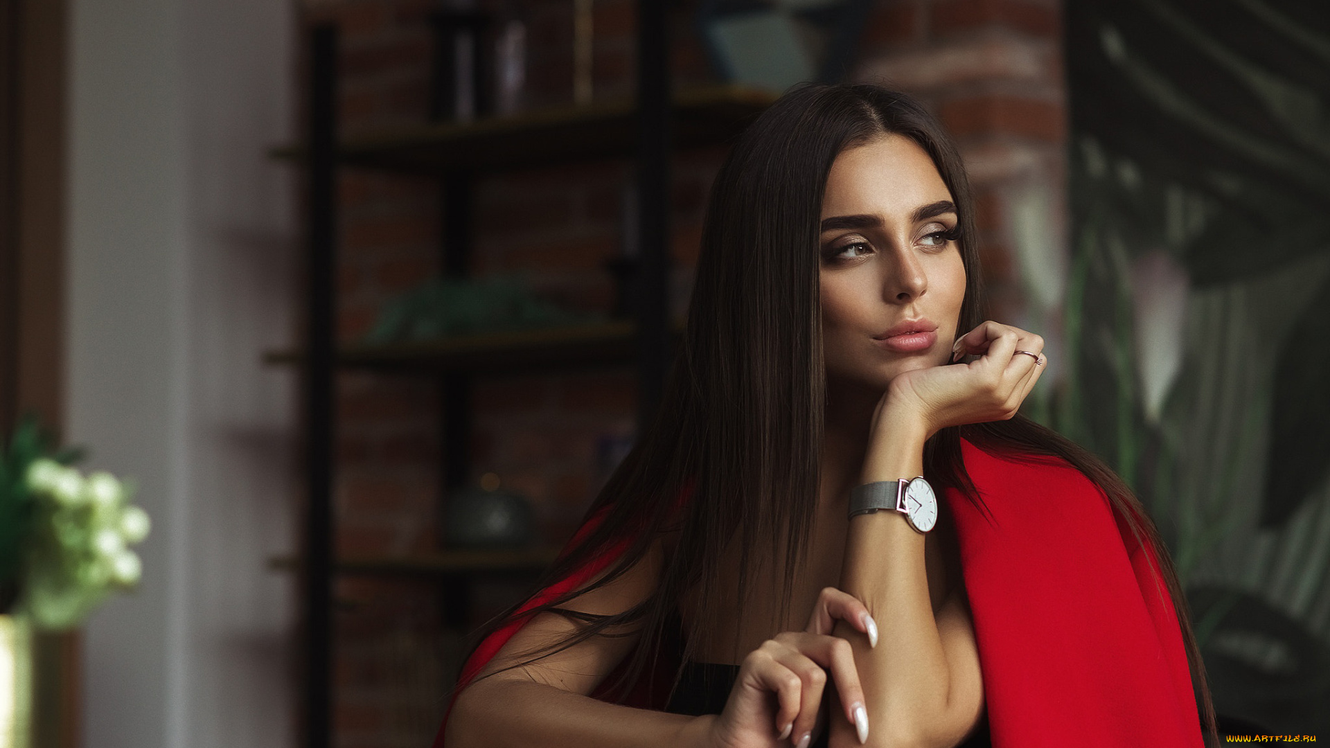 девушка, девушки, -unsort, , брюнетки, темноволосые, модель