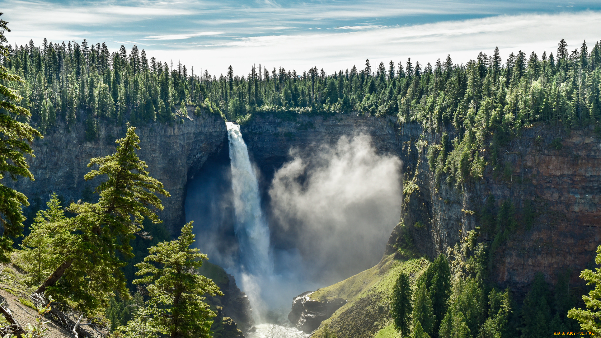 природа, водопады, простор