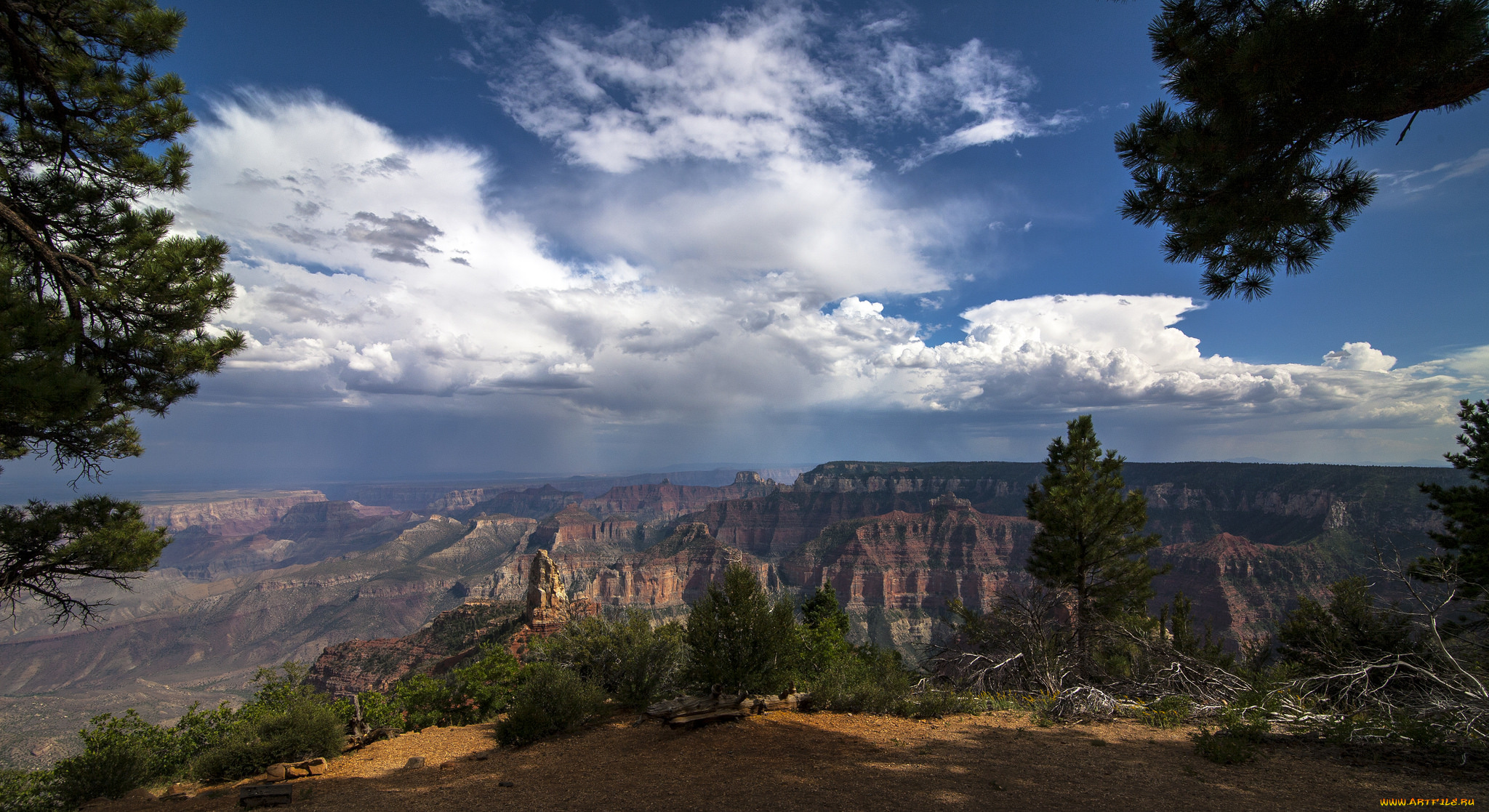 природа, горы, простор