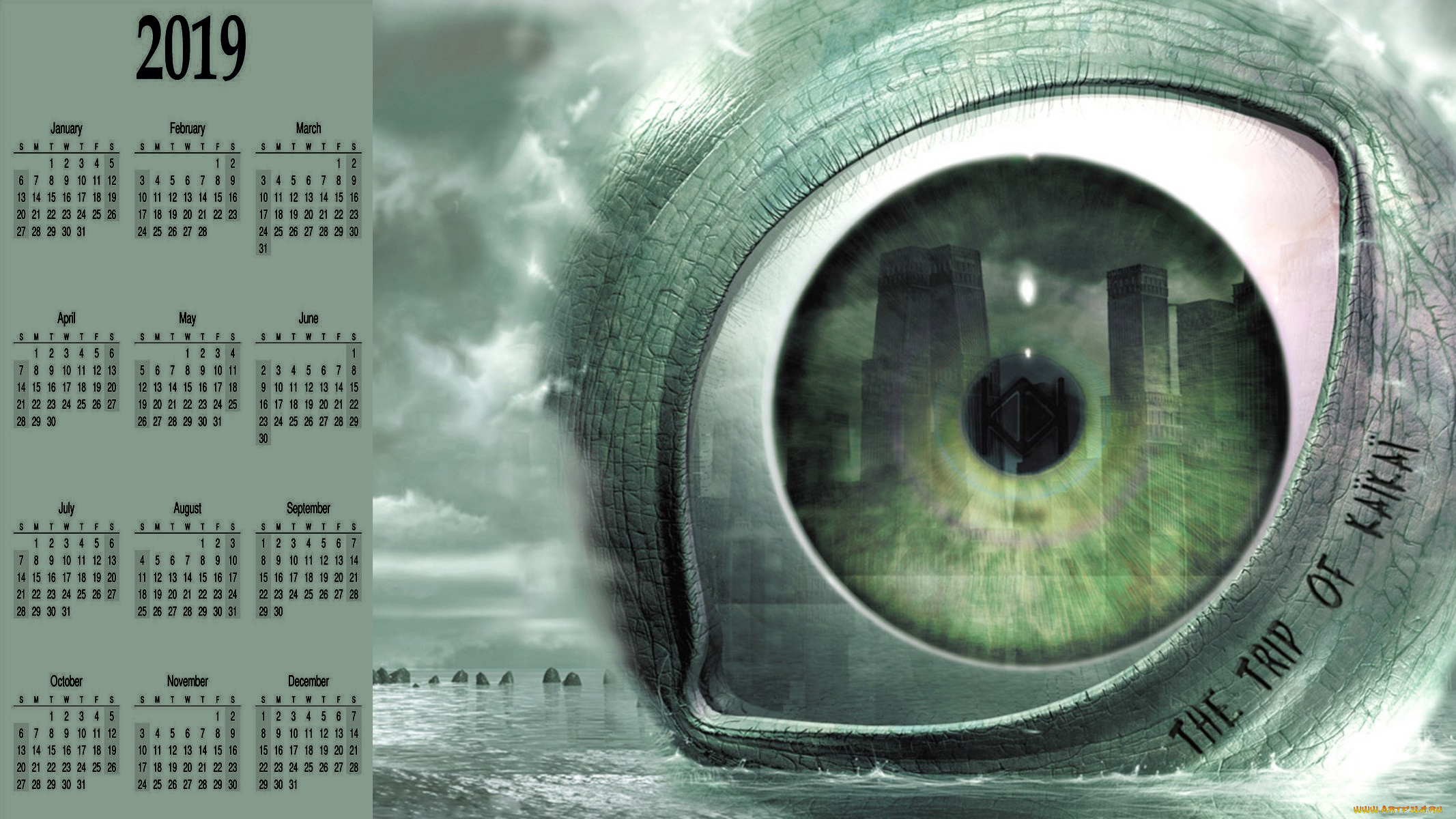 календари, компьютерный, дизайн, глаз