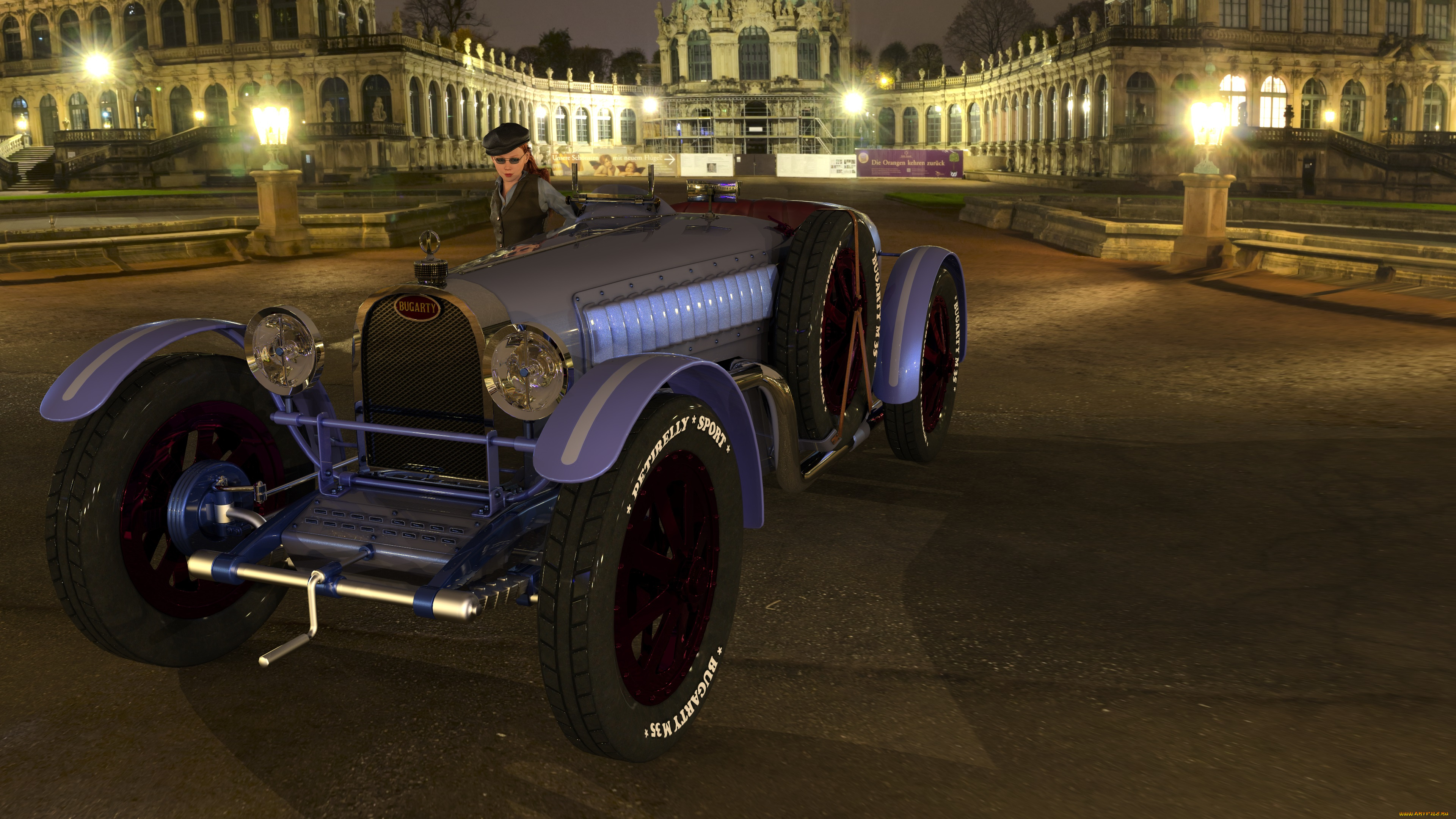 3д, графика, люди-авто, мото, , people-, car, , , moto, девушка, автомобиль, фон, взгляд