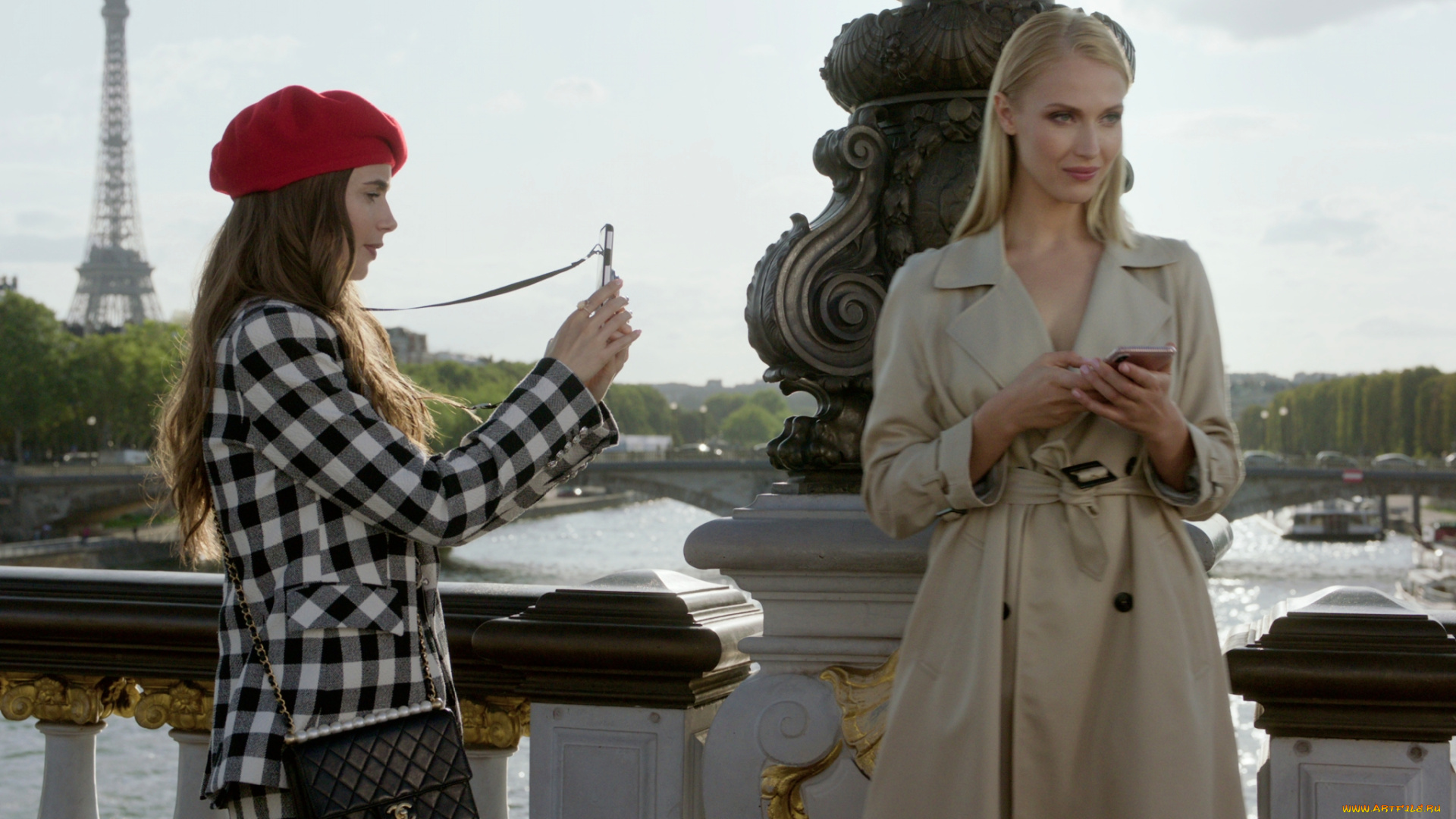 кино, фильмы, emily, in, paris, , сериал, девушки, фото, мост, париж