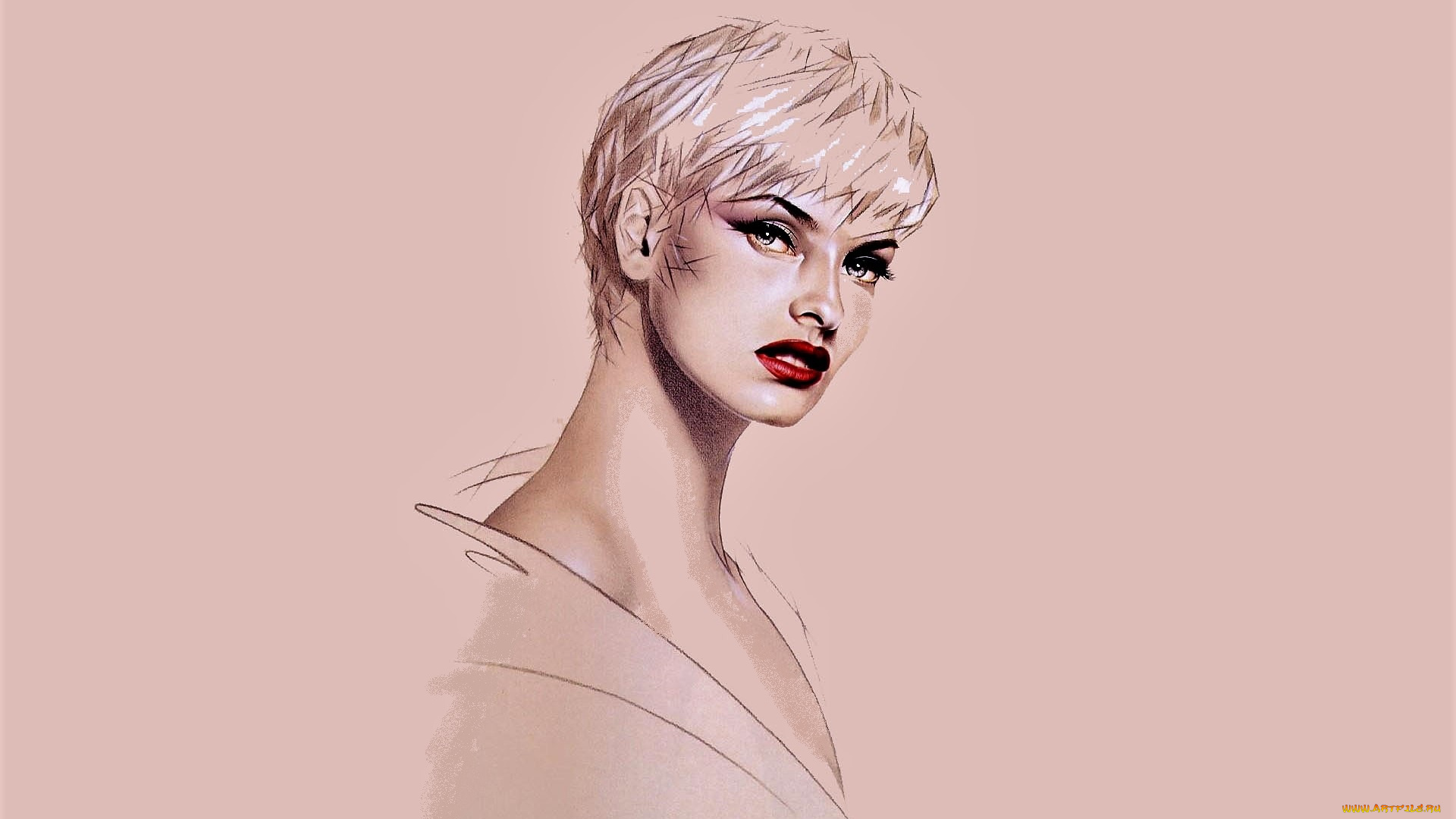 michael, mobius, рисованное, люди, линда, евангелиста, лицо, модель