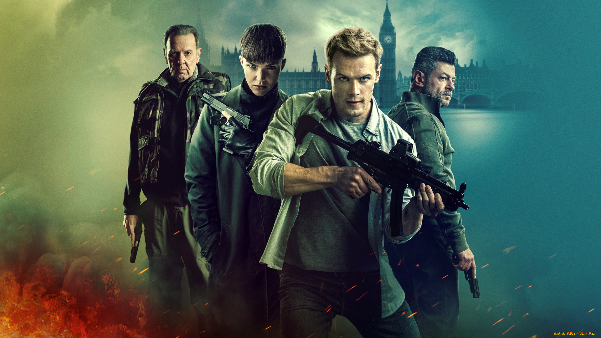 sas, , red, notice, , , 2021, , кино, фильмы, , red, notice, спецслужба, сигнал, тревоги, постер, руби, роуз, энди, серкис, боевик, sam, heughan, триллер