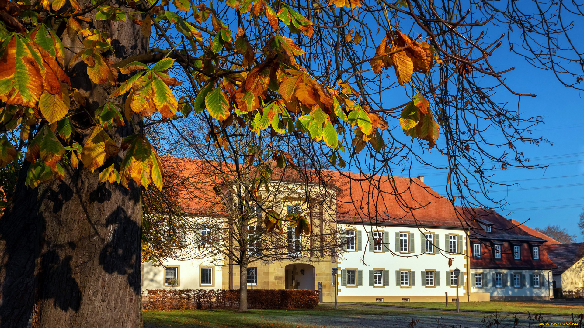 monrepos, castle, города, замки, германии, monrepos, castle