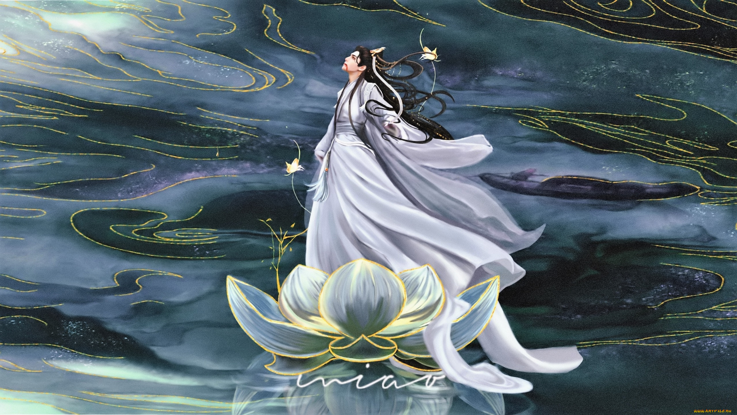 рисованное, кино, , мультфильмы, заклинатель, лотос