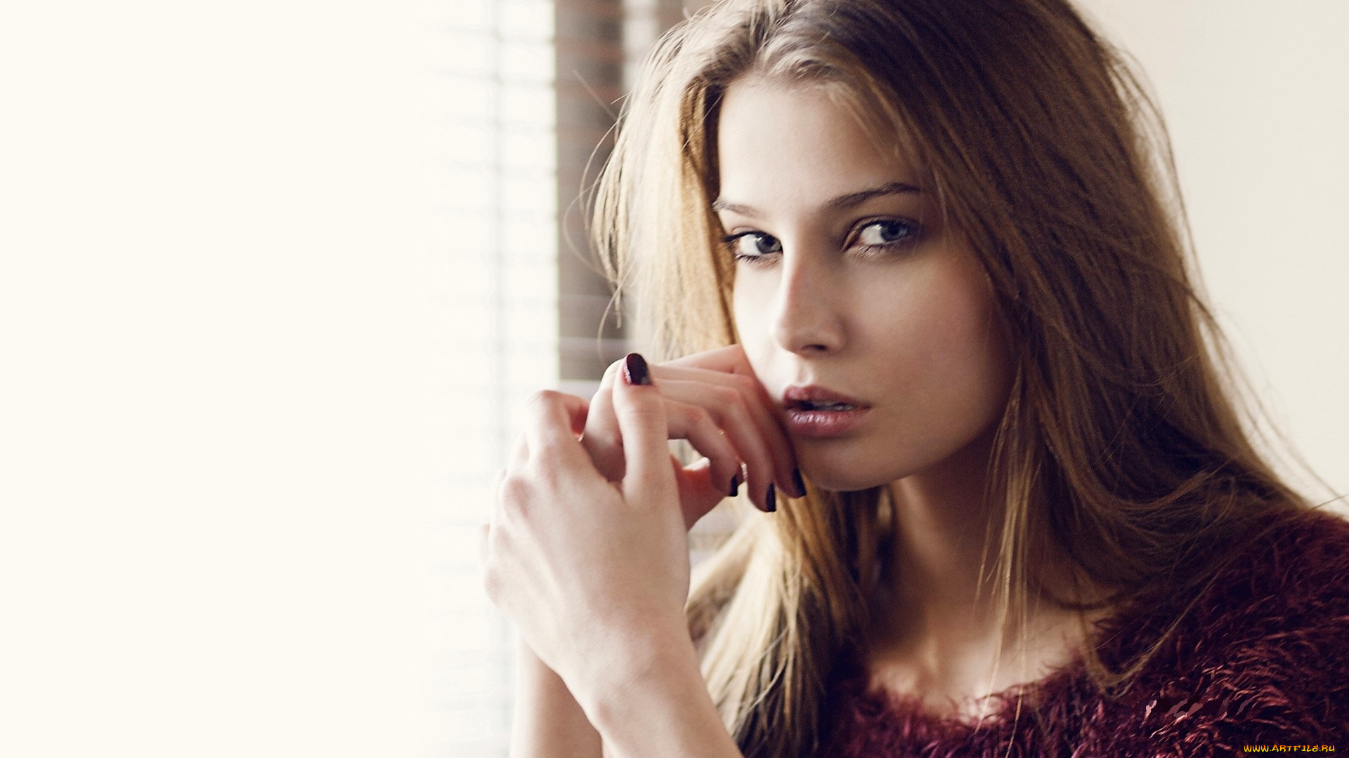 petra, hegedus, девушки, русая, лицо, свитер