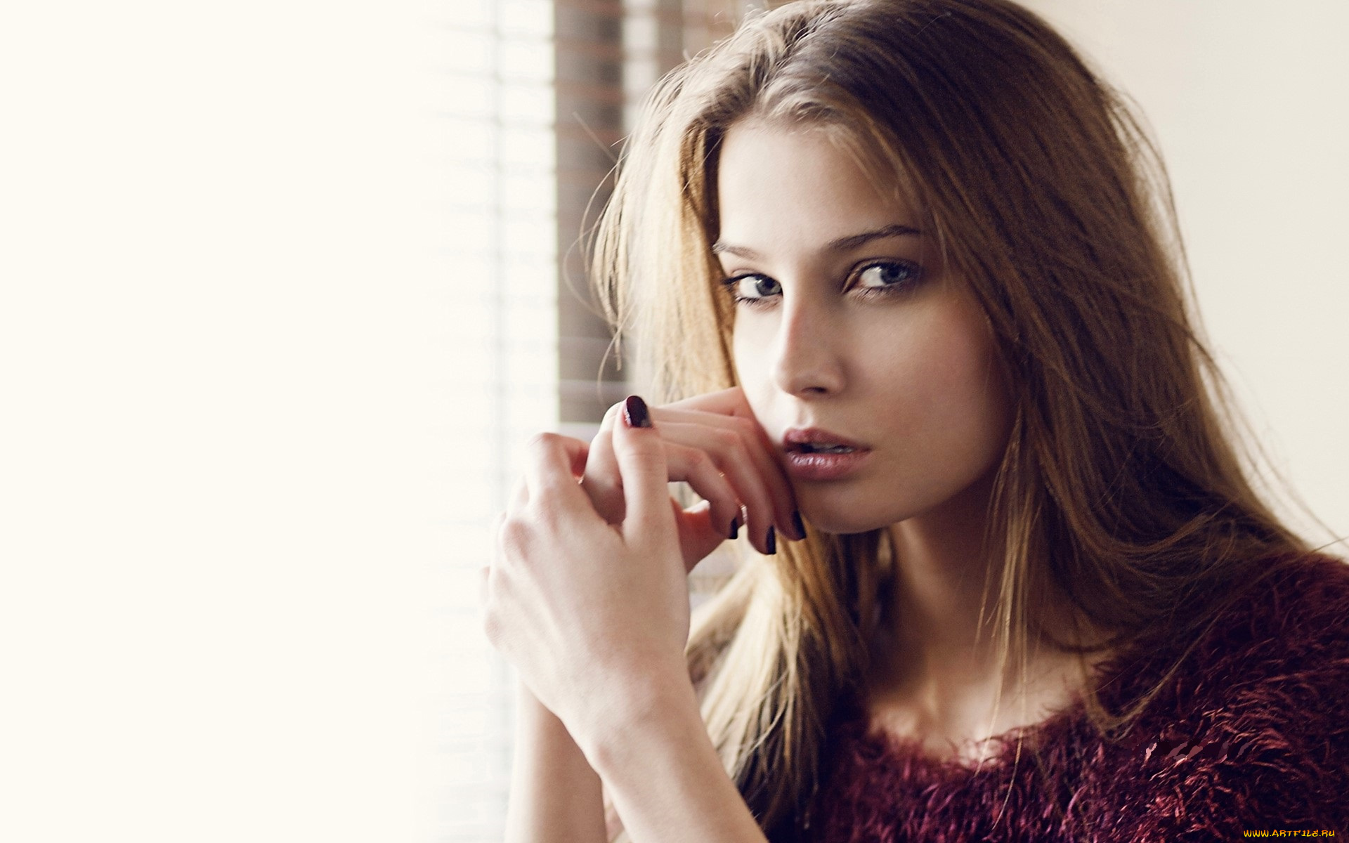 petra, hegedus, девушки, русая, лицо, свитер