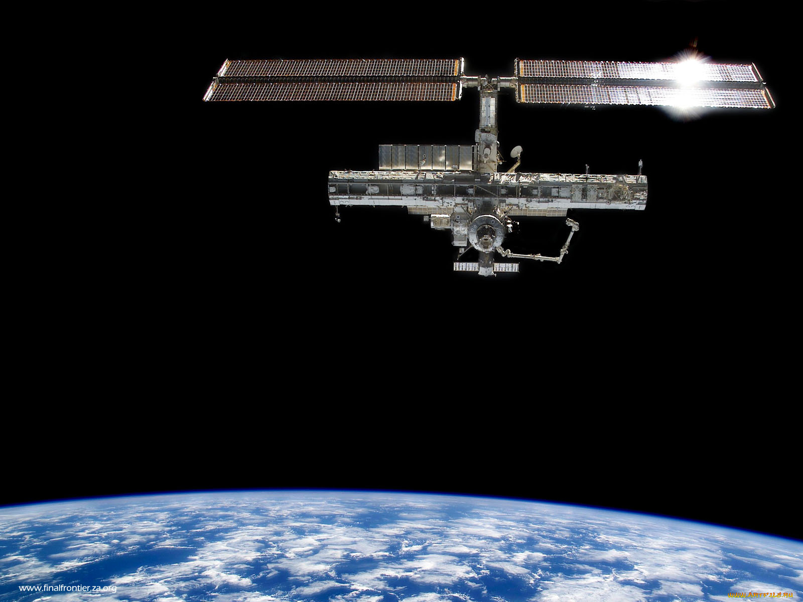 the, iss, in, orbit, around, earth, космос, космические, корабли, станции