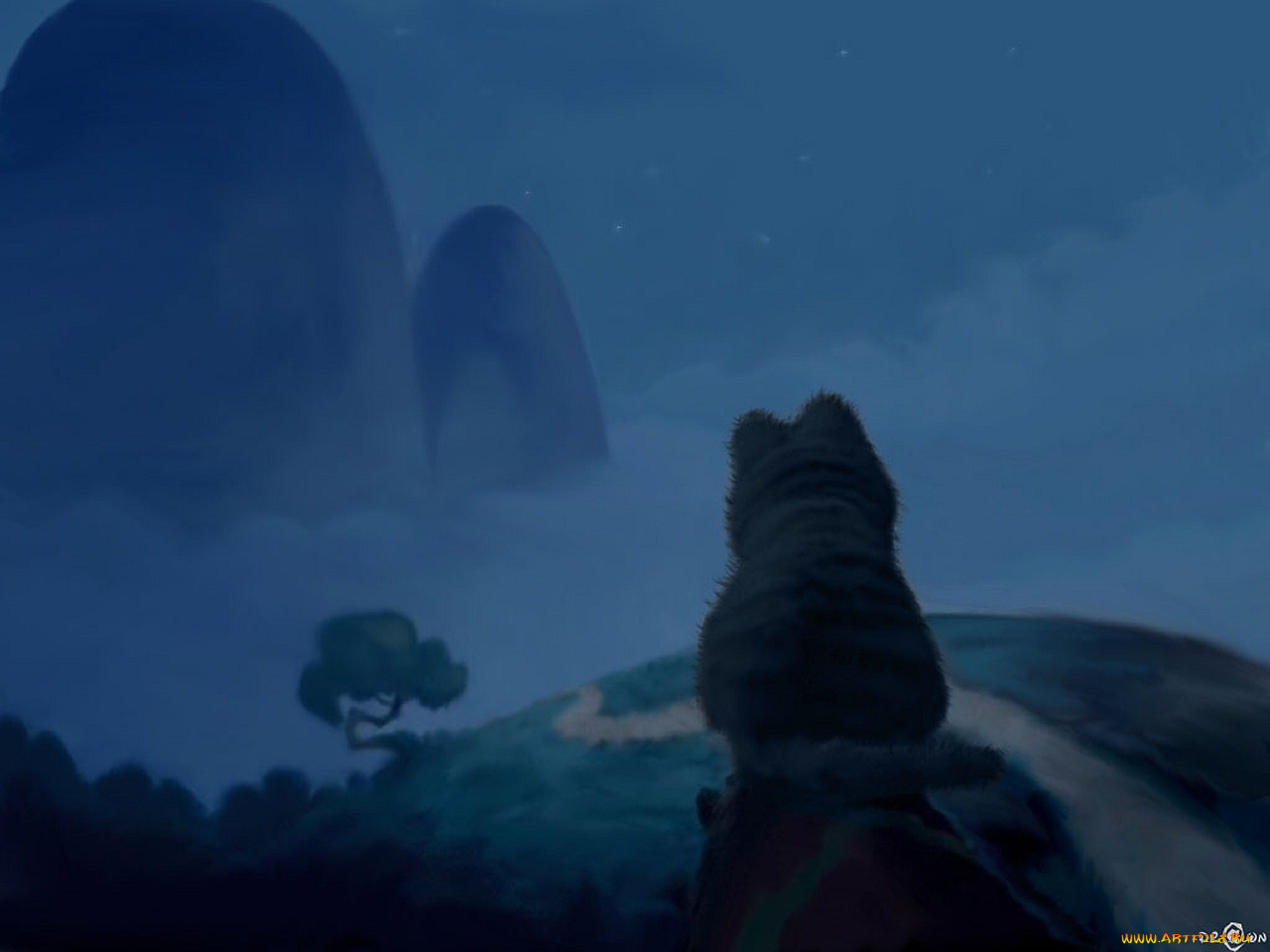 рисованные, животные