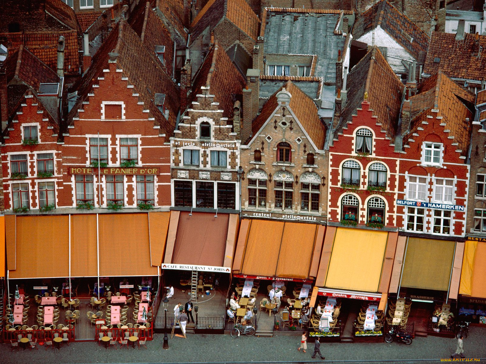 grote, market, brugge, belgium, города
